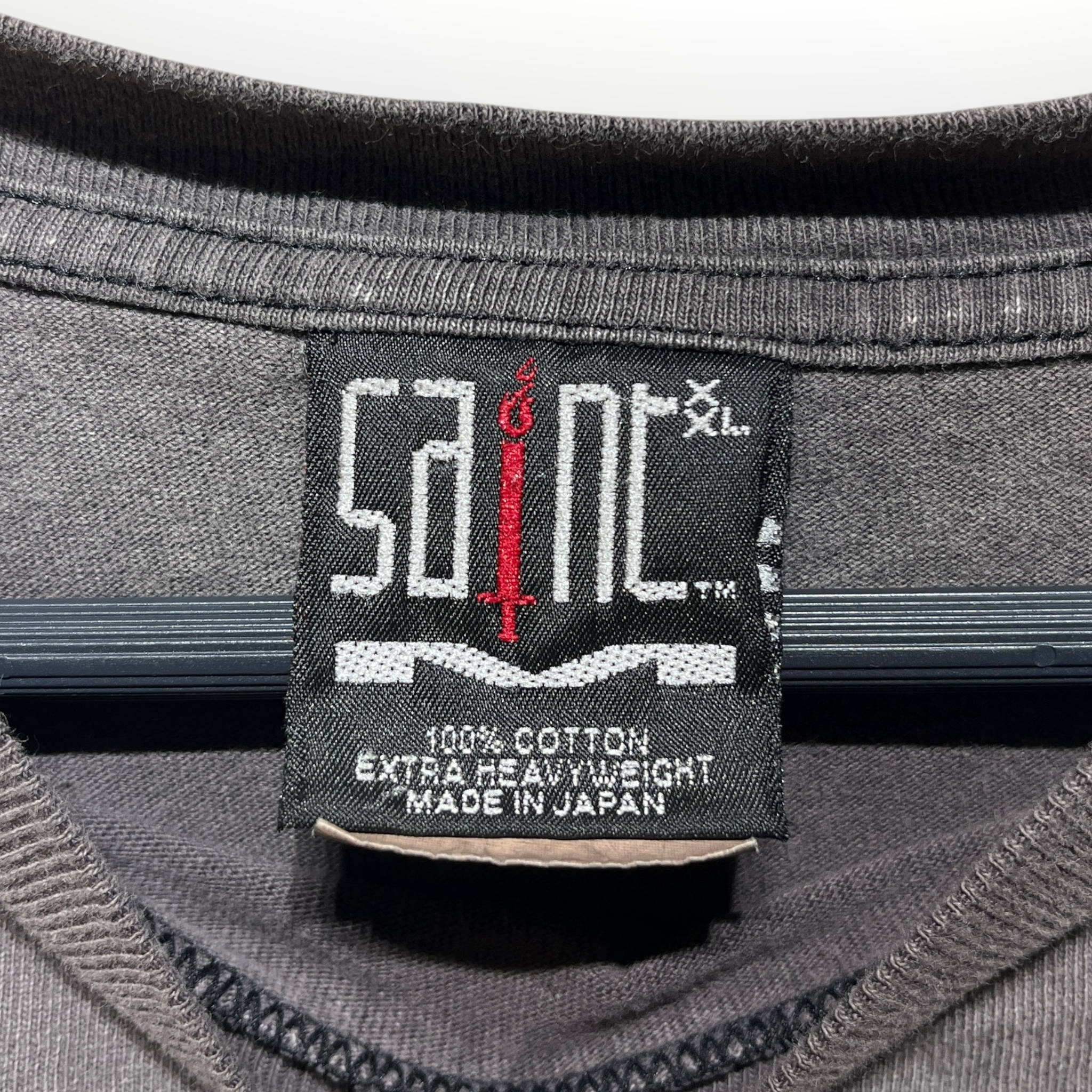 SAINT MICHAEL/T-Shirt/XXL/Cotton/GRY/human fear view 3