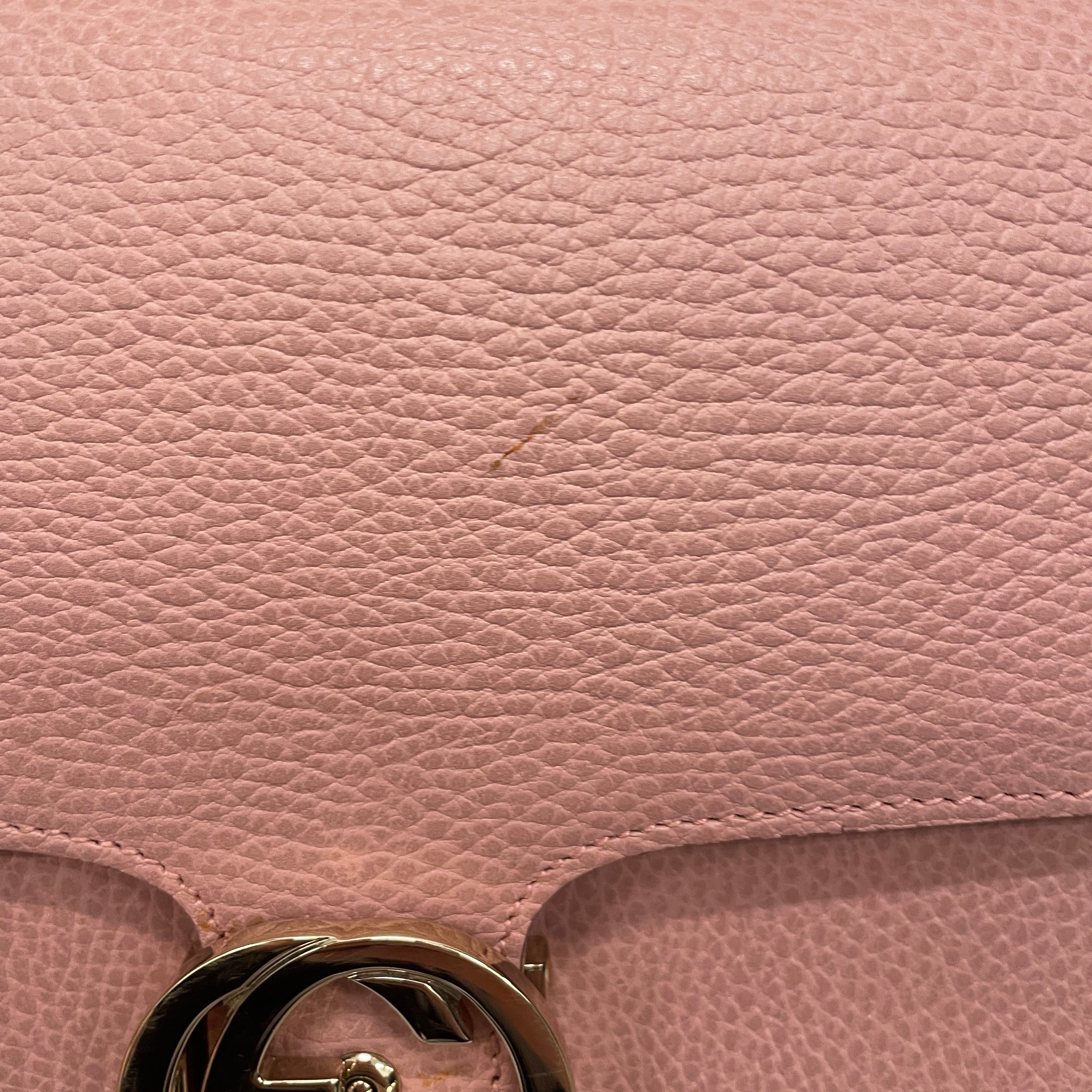 GUCCI/Cross Body Bag/Leather/PNK/INTERLOCKING GG MEDIUM view 8