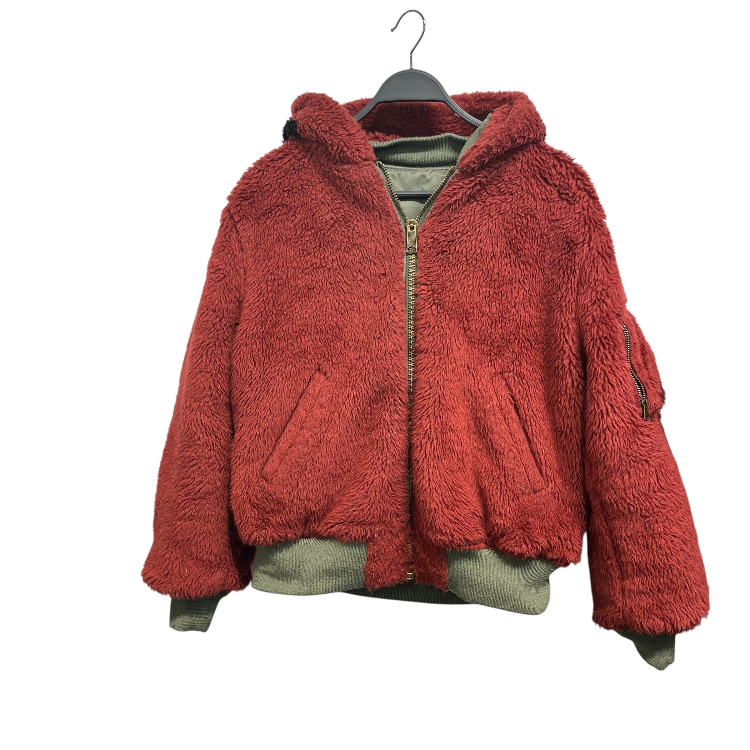 Supreme/Jacket/M/Nylon/GRN/reversible faux fur view 4