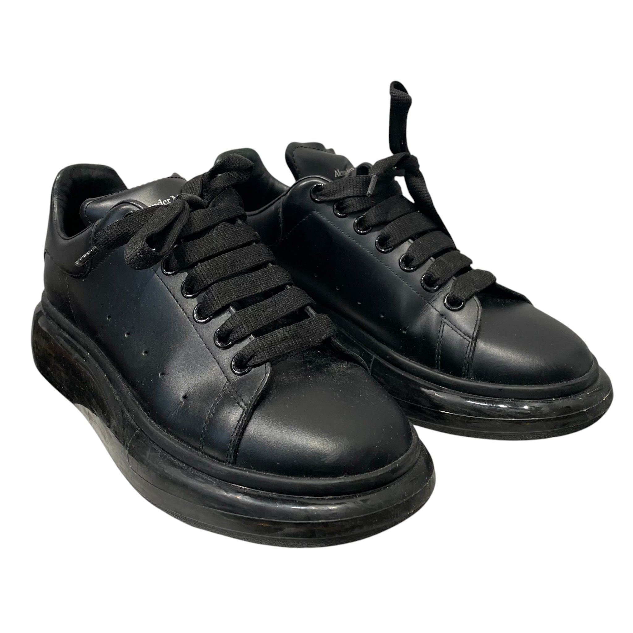 Alexander McQueen/Low-Sneakers/EU 41/Leather/BLK/OVERSIZED SNEAK TRANSLUCENT view 1