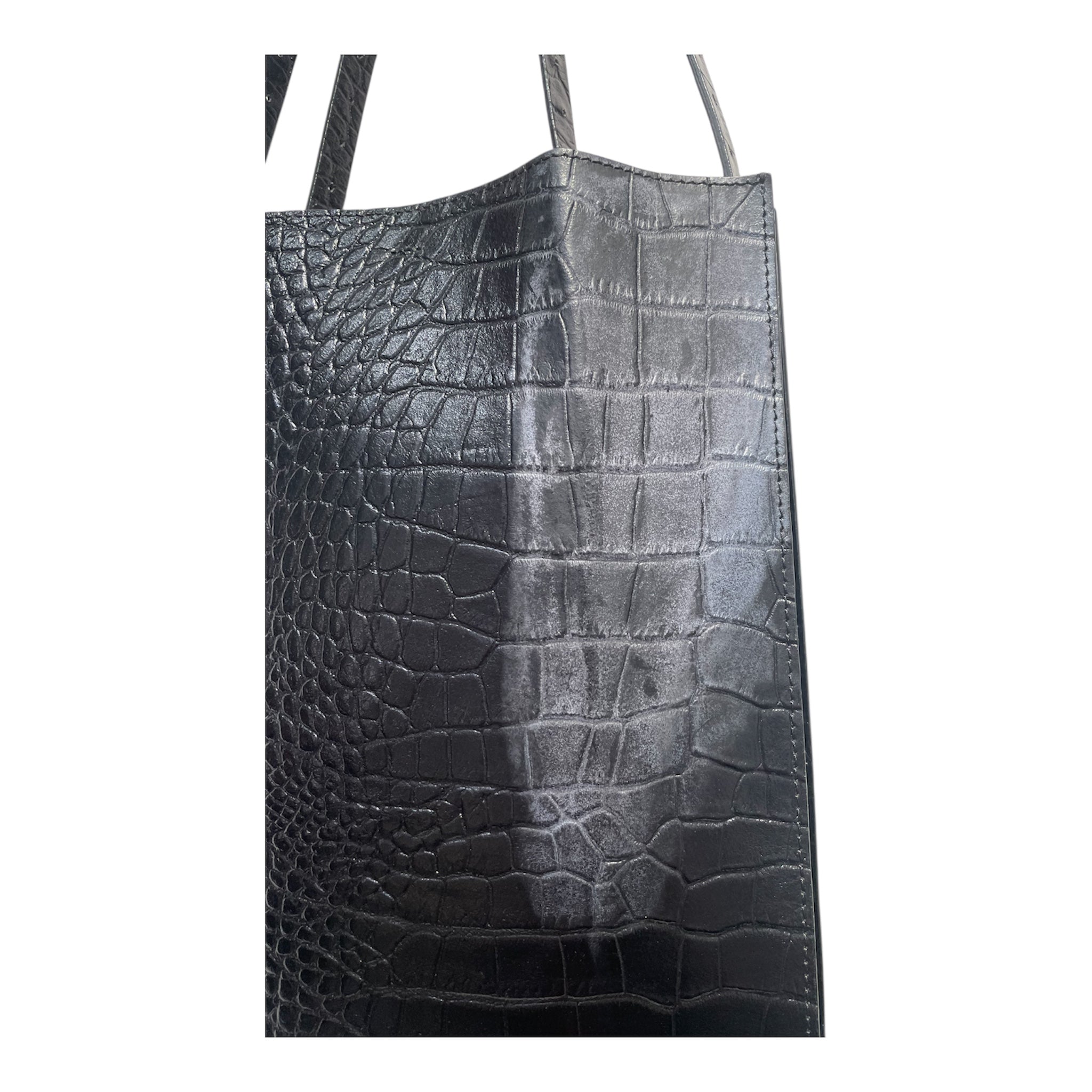 OUR LEGACY/Bag/Animal Pattern/Leather/BLK/CROC EMBOSSED BAG view 3