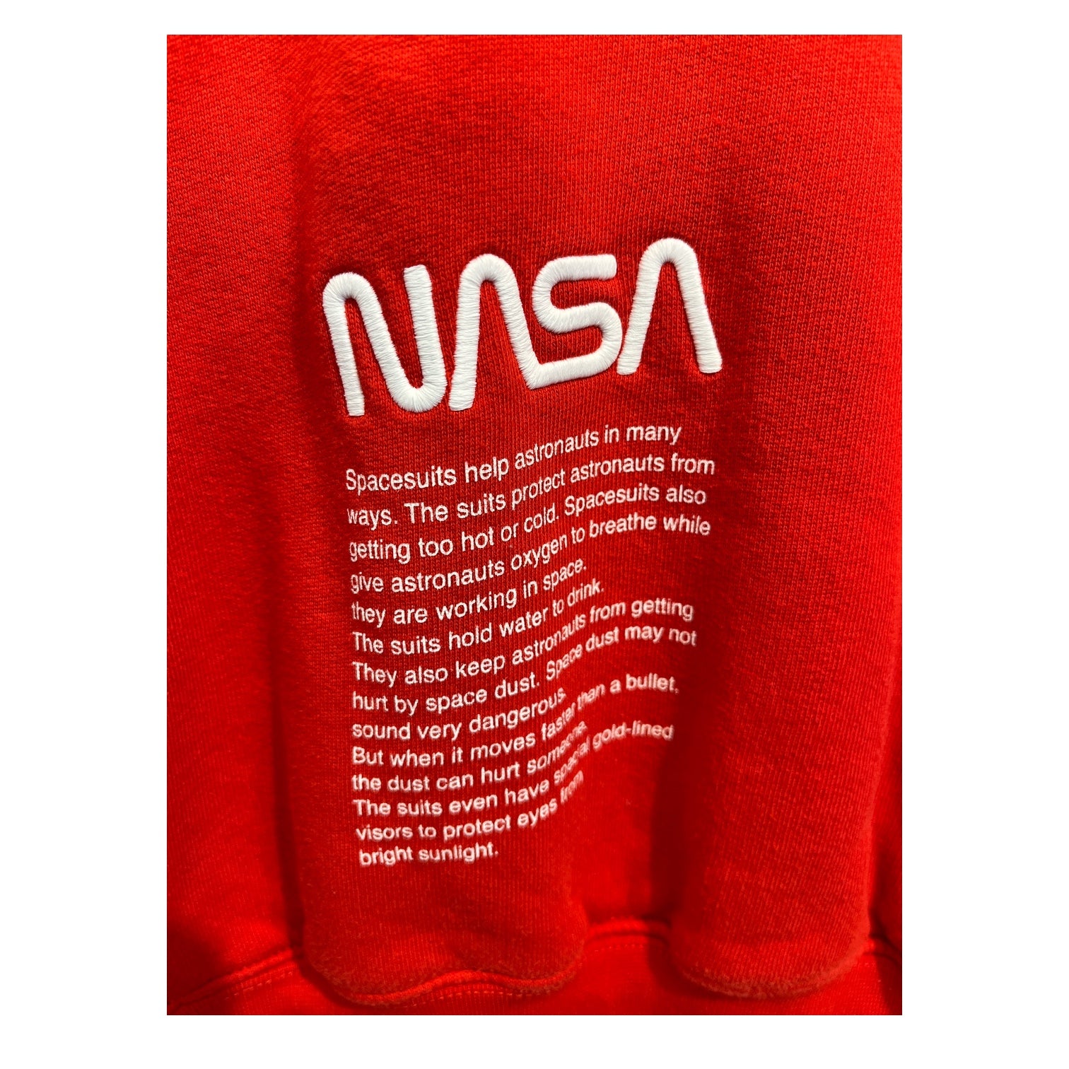 HERON PRESTON/Hoodie/XS/Cotton/RED/NASA view 3