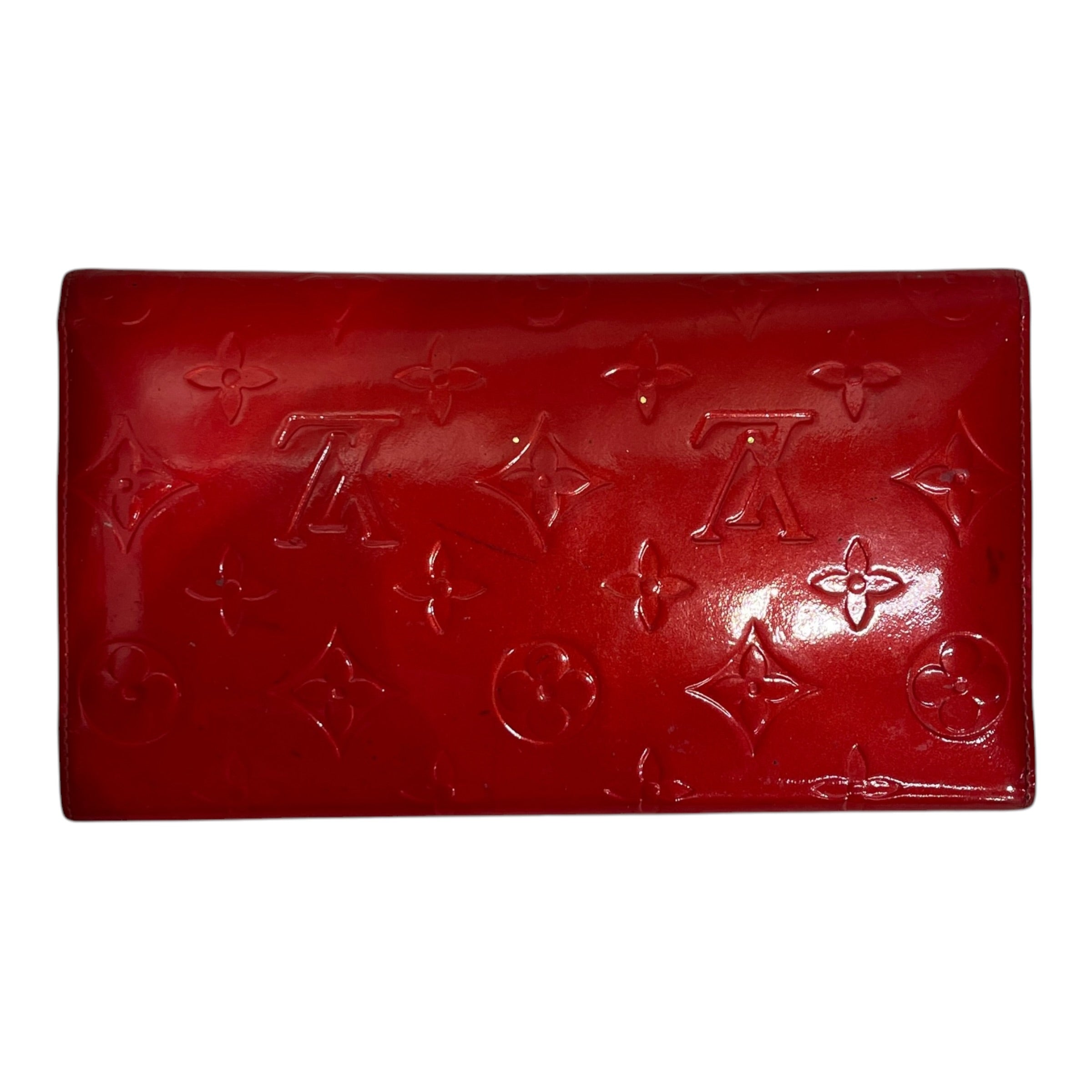 LOUIS VUITTON/Long Wallet/Monogram/Leather/RED/L's/ view 2