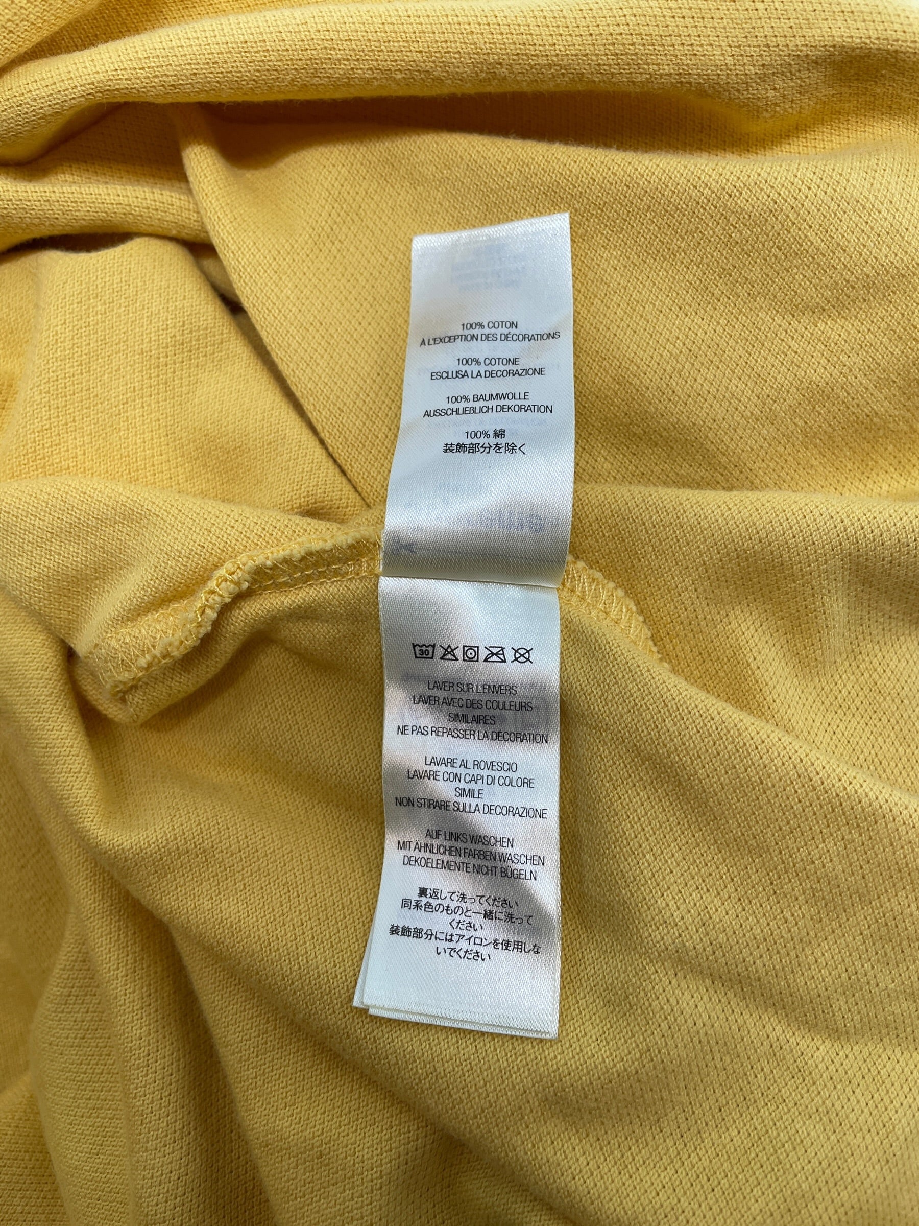 Supreme/Polo Shirt/XXL/Cotton/YEL/ITALIAN LOGO POLO view 6