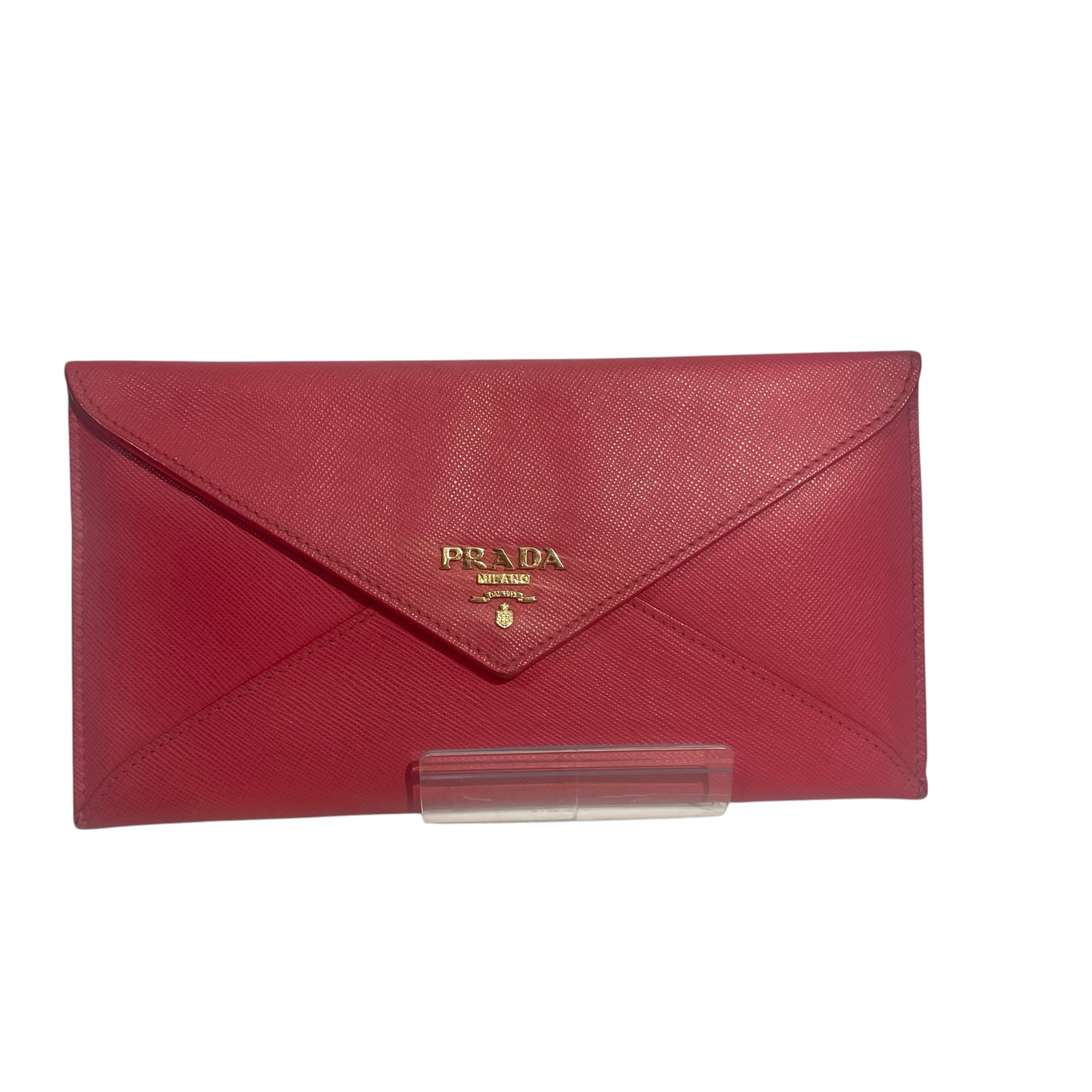 PRADA/Clutch Bag/Leather/PNK/XYW9MWR view 1