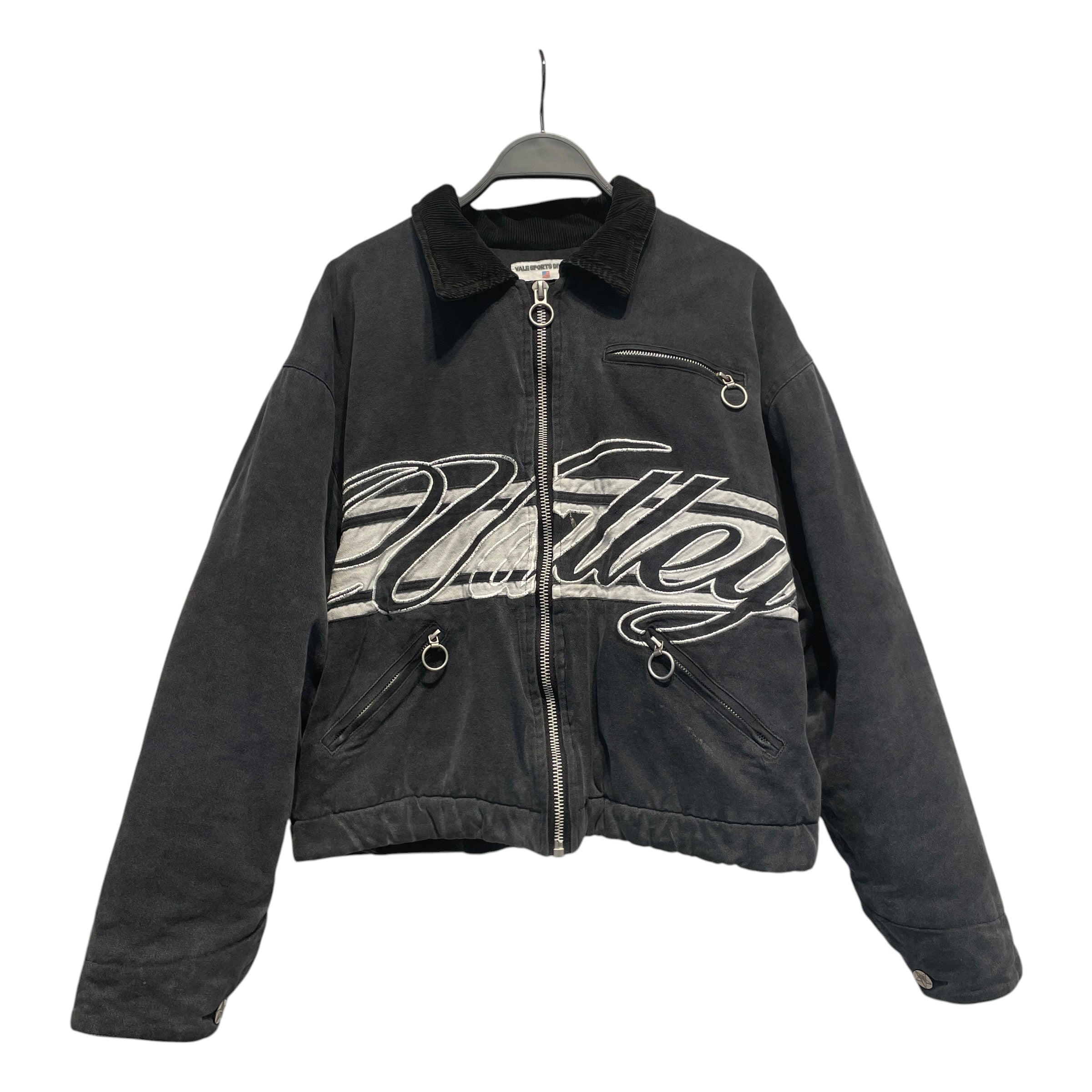 Vale/Quilted Jkt/M/Cotton/GRY/Thermal Lined Trucker Jacket view 1