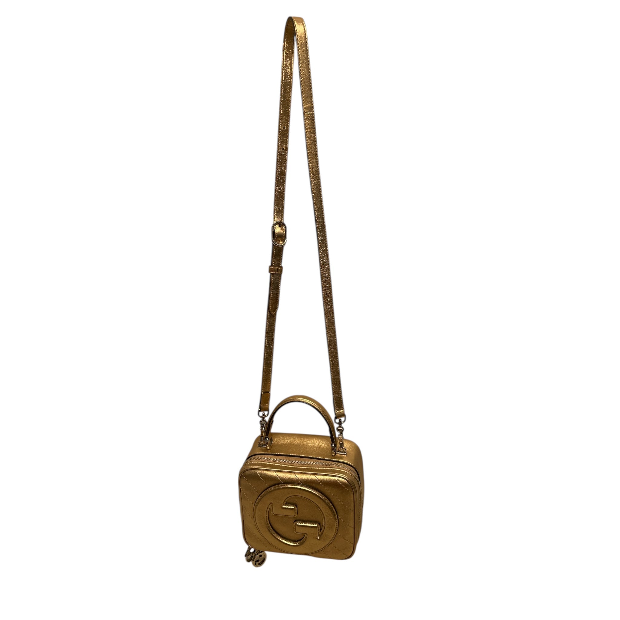GUCCI/Cross Body Bag/Leather/GLD/Blondie Top Handle view 1
