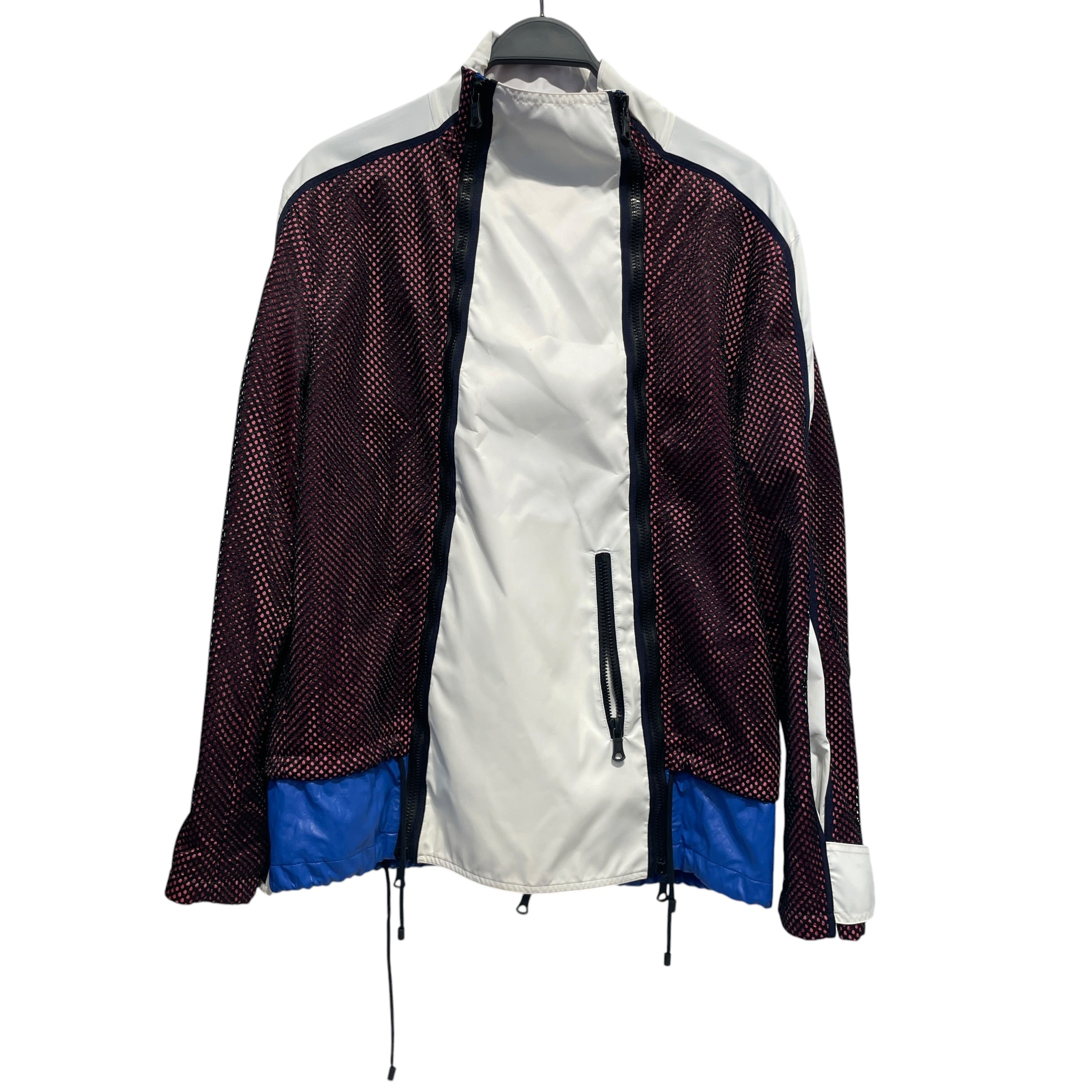 VALENTINO/Windbreaker/52/Nylon/WHT/MULTI ZIP MESH view 1
