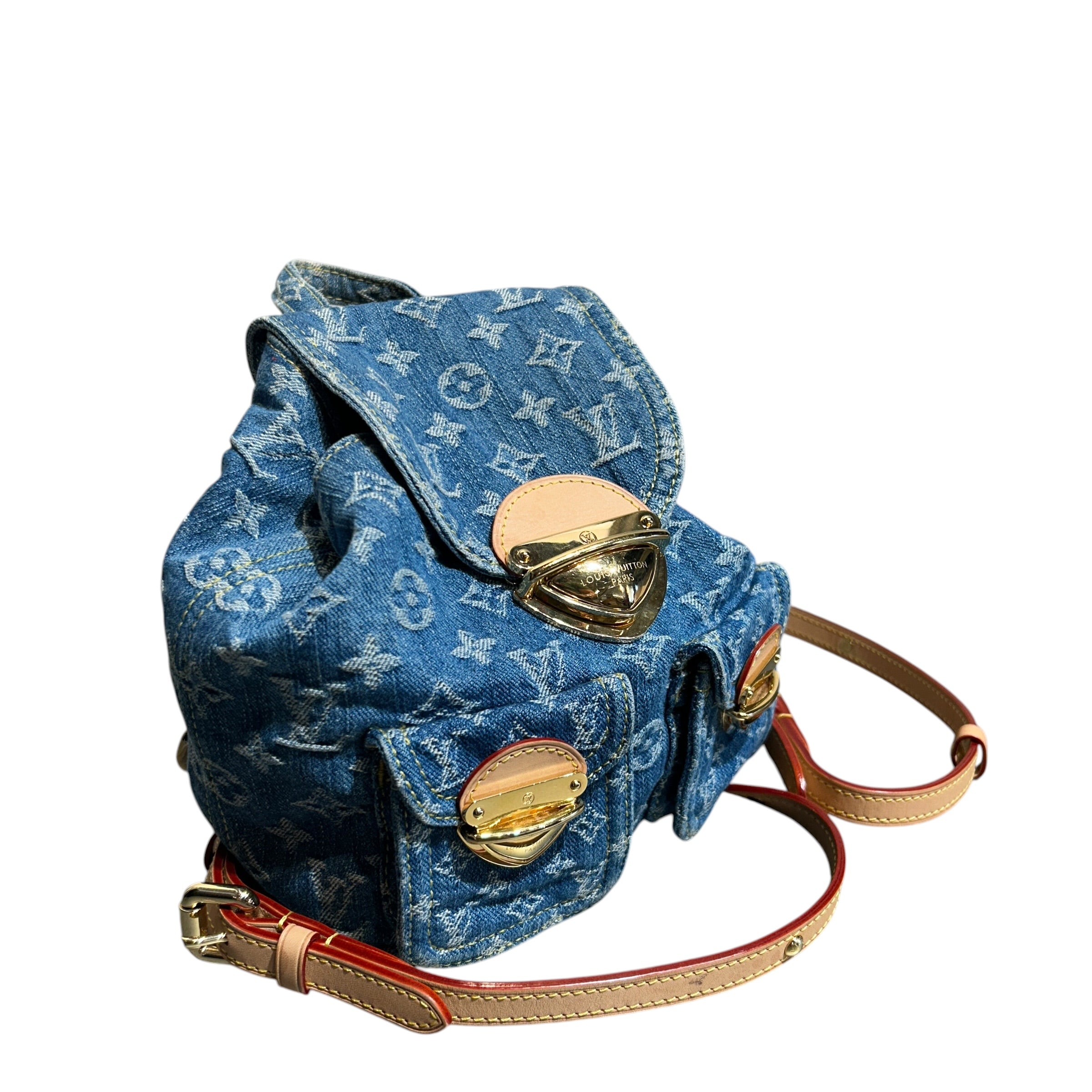 LOUIS VUITTON/Backpack/Monogram/BLU/Denim Venice view 6
