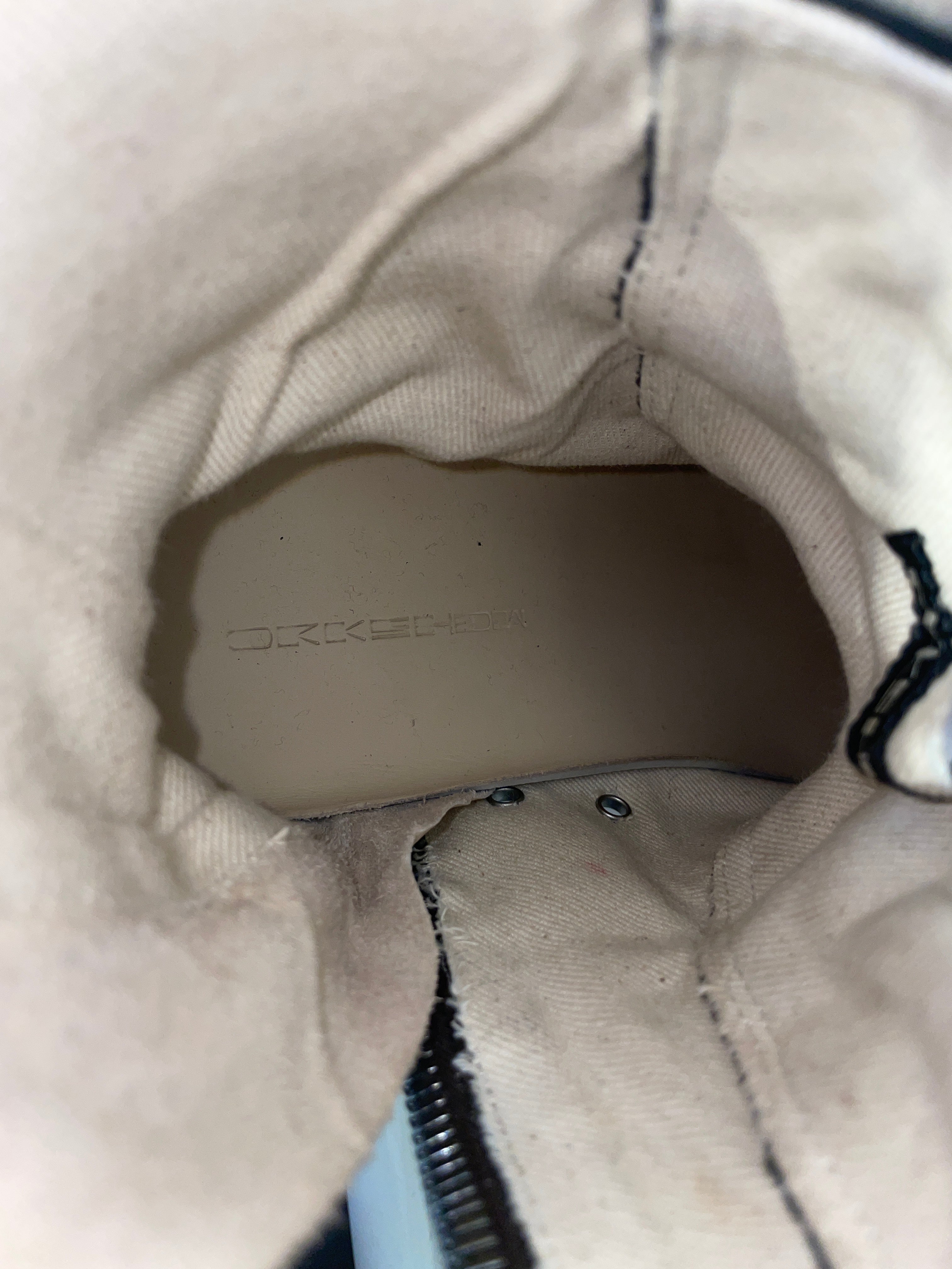 RICK OWENS DRKSHDW/Hi-Sneakers/US 7/Plain/Others/BLK/Abstract Sneaker view 6