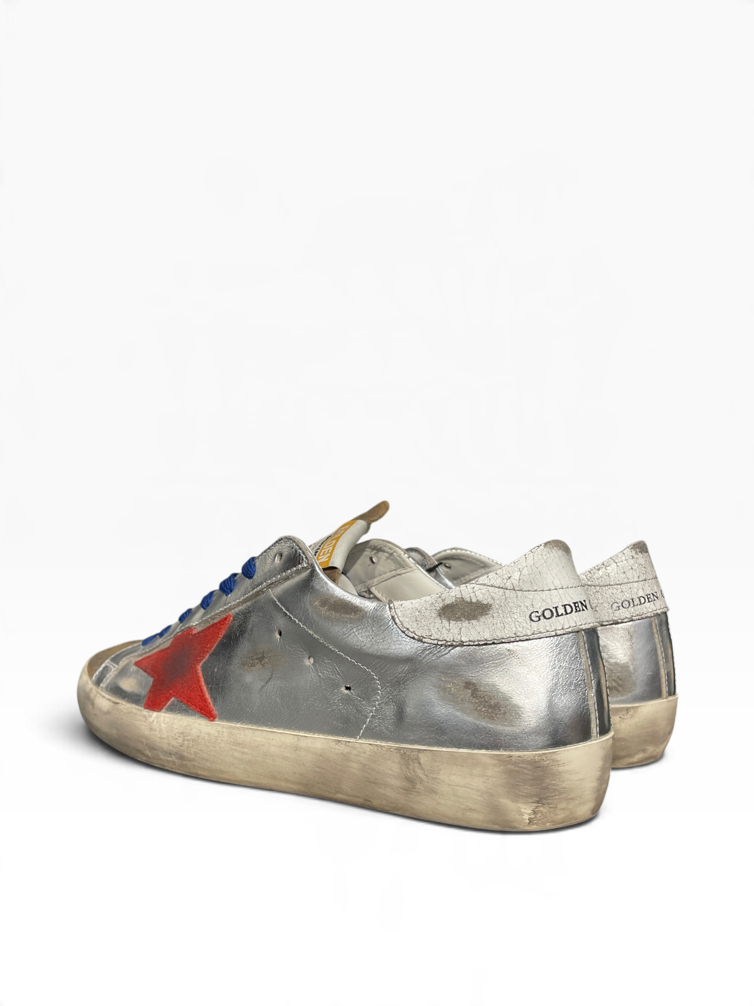 GOLDEN GOOSE/Low-Sneakers/EU 40/Suede/SLV/SUPER STAR view 2