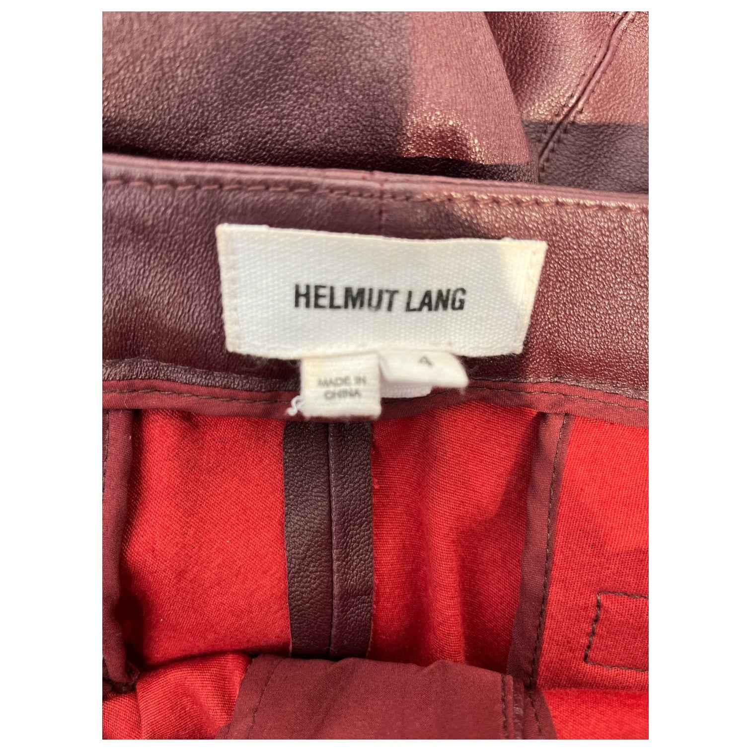 Helmut Lang/Pants/4/Leather/BRD/SKINNY LEATHER PANTS view 3