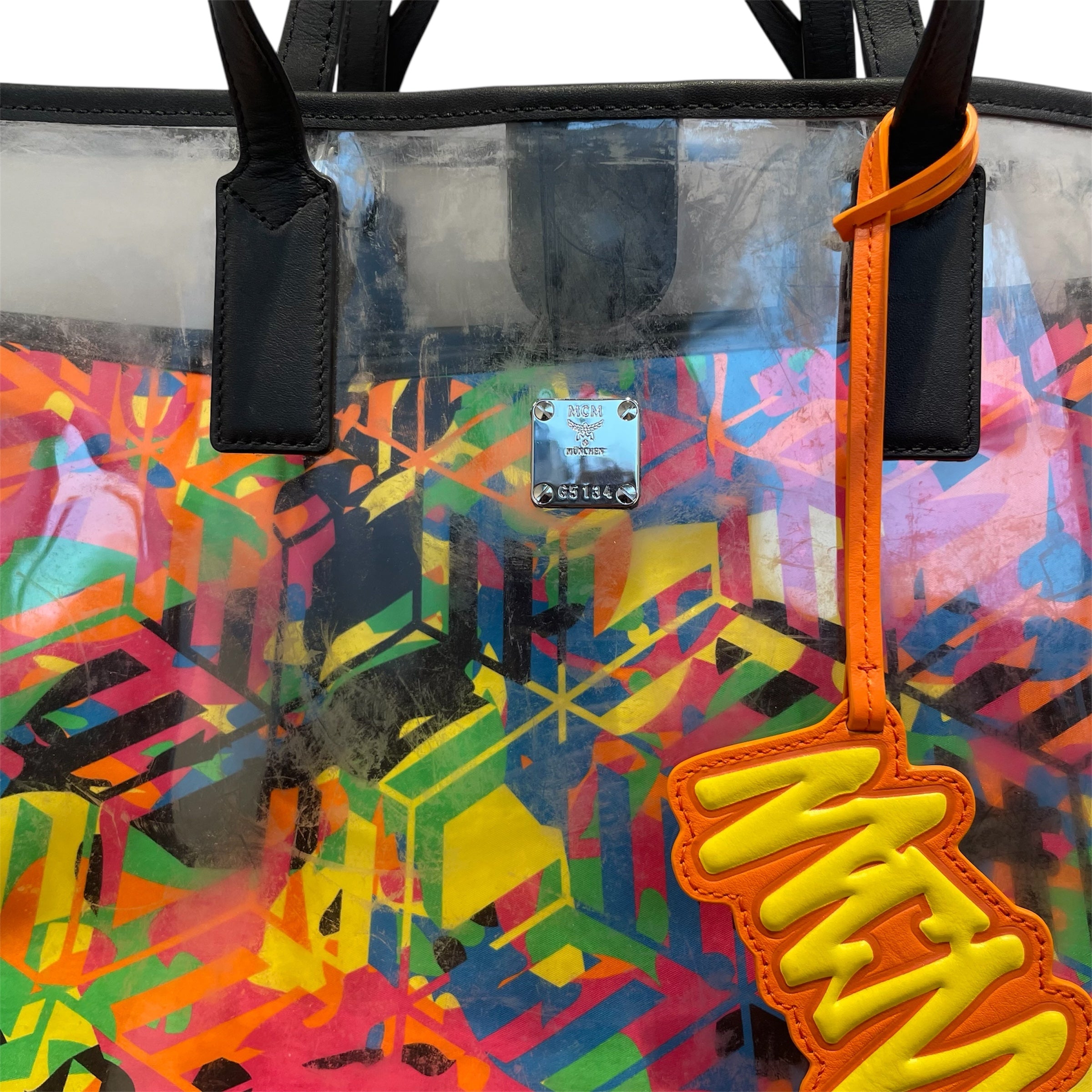 MCM/Hand Bag/All Over Print/Polyester/MLT/VIBRANT GEOMETRIC PRINT view 2