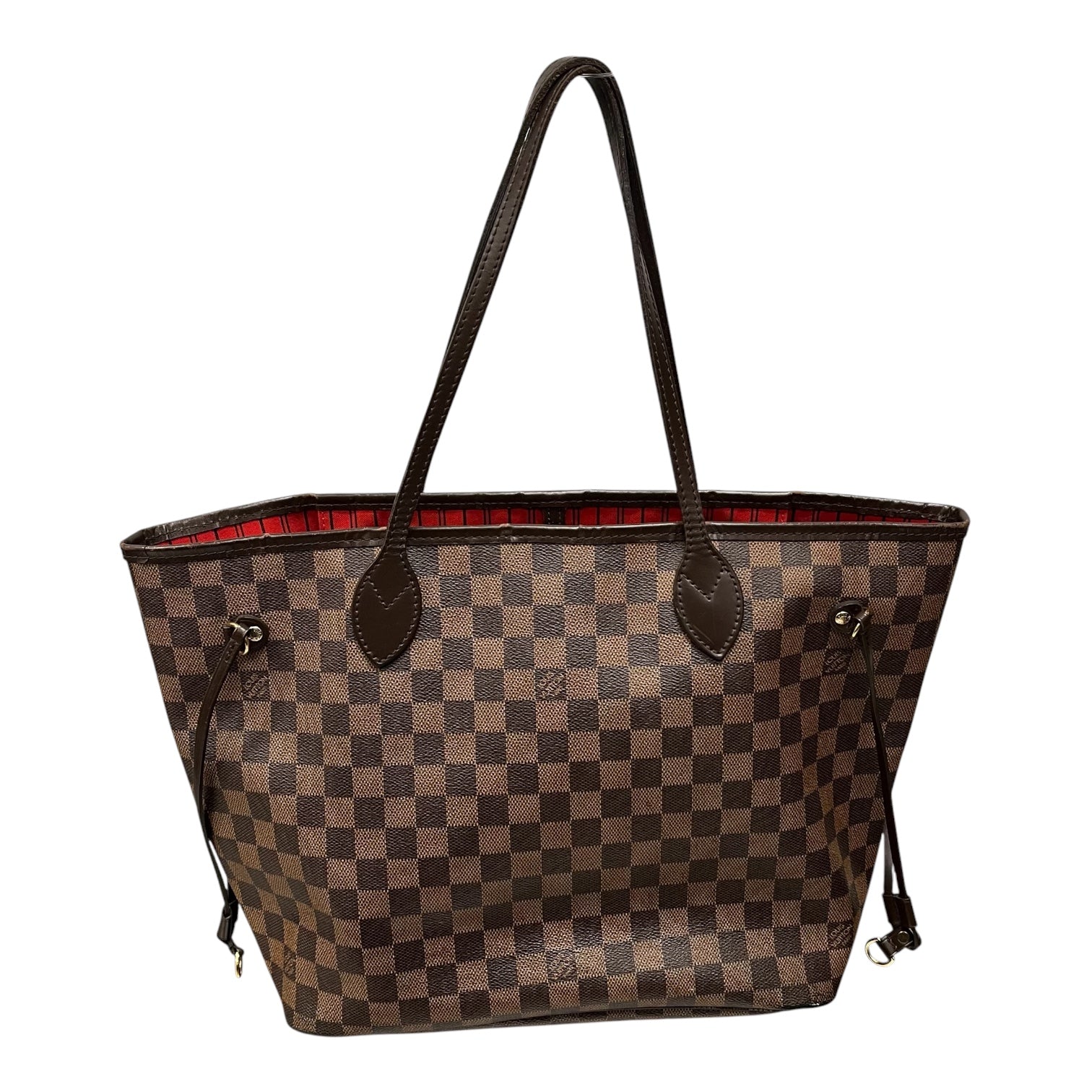 LOUIS VUITTON/Tote Bag/Plaid/Leather/BRW/MM DAMIER view 1