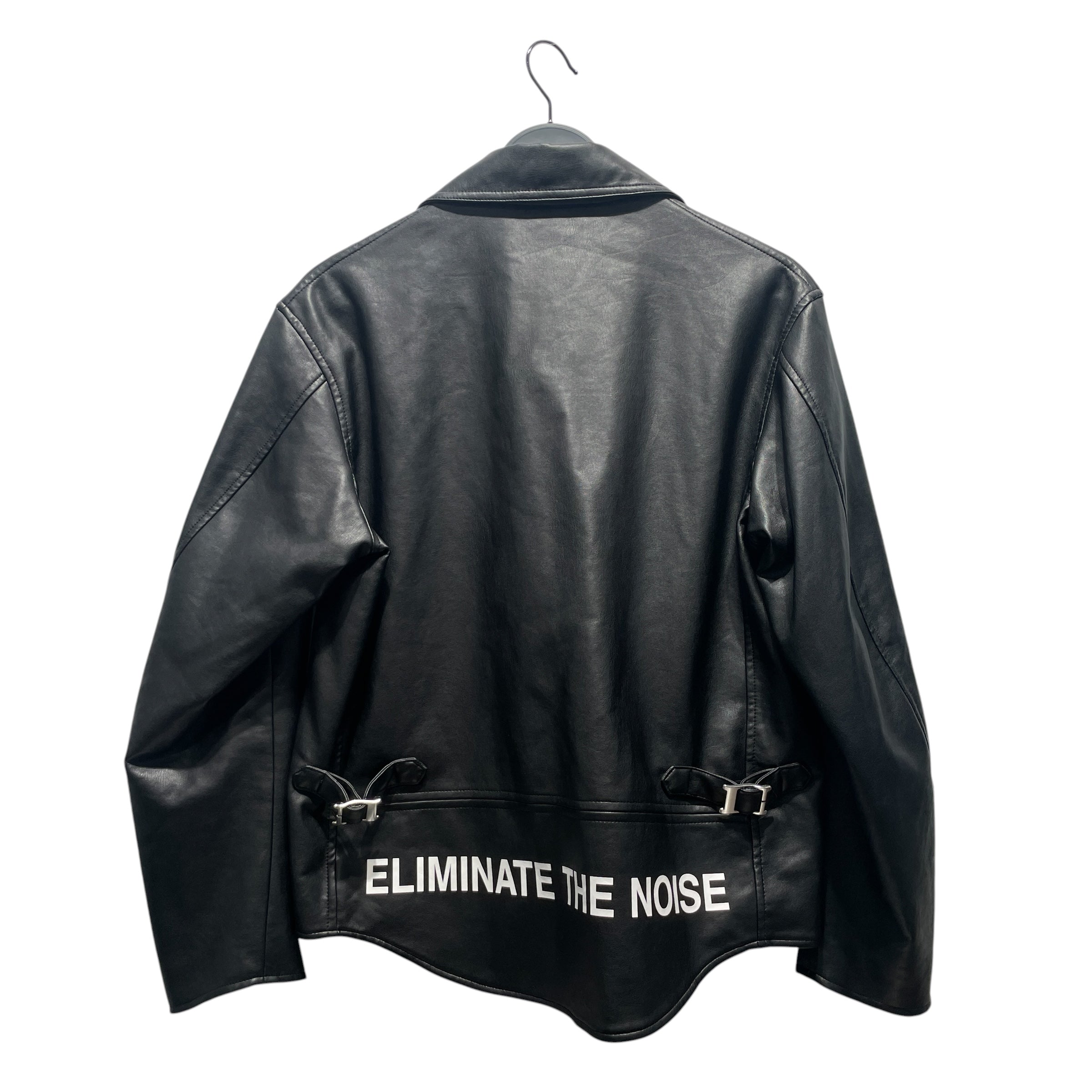 UNDERCOVER/Leather Jkt/S/Leather/BLK/ELIMINATE THE NOISE view 2