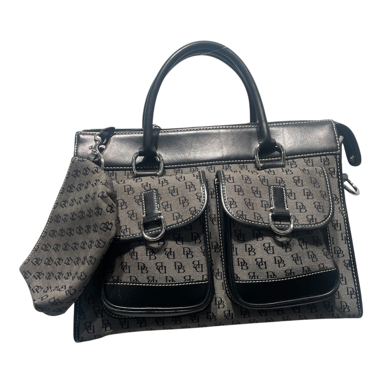 Dooney & Bourke/Hand Bag/Cotton/GRY/TOP view 1