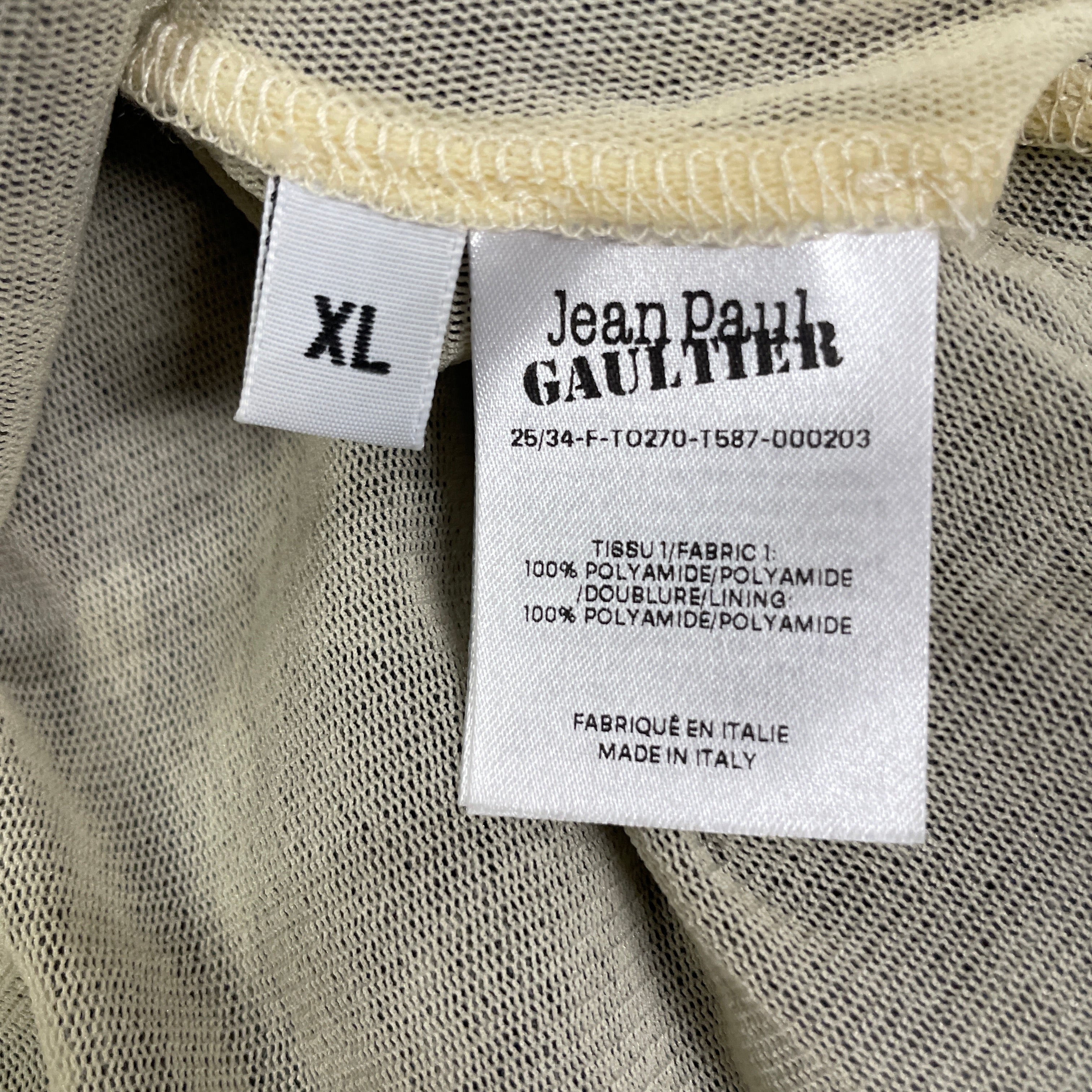 Jean Paul Gaultier/LS T-Shirt/XL/Polyester/GRY/SWIRL PATTERN view 4