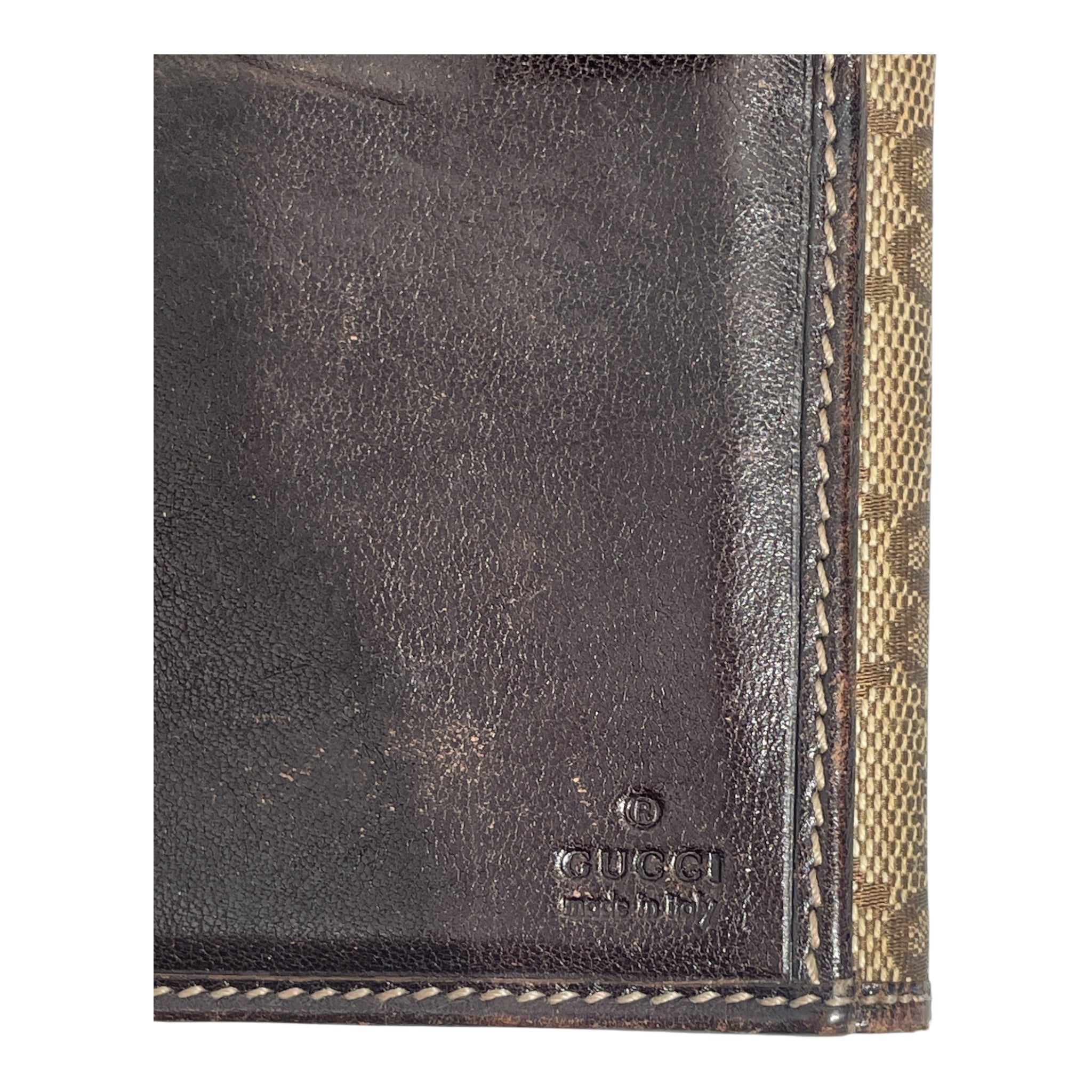 GUCCI/Long Wallet/Monogram/Cotton/KHK/L's/Continental Pelham Horsebit view 3