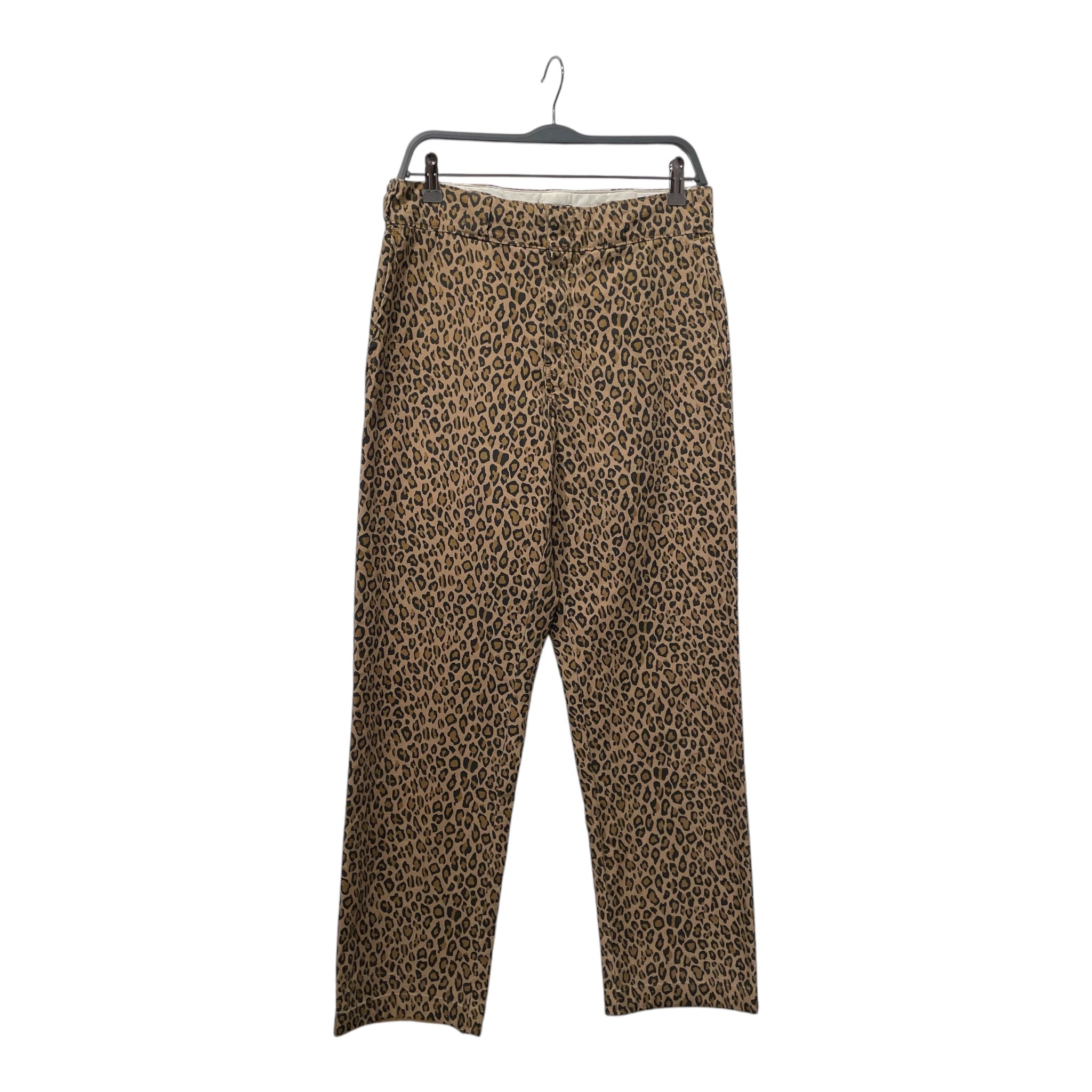 R13/Straight Pants/28/Animal Pattern/Cotton/BRW/r13 jane straight leg/ leopard view 1