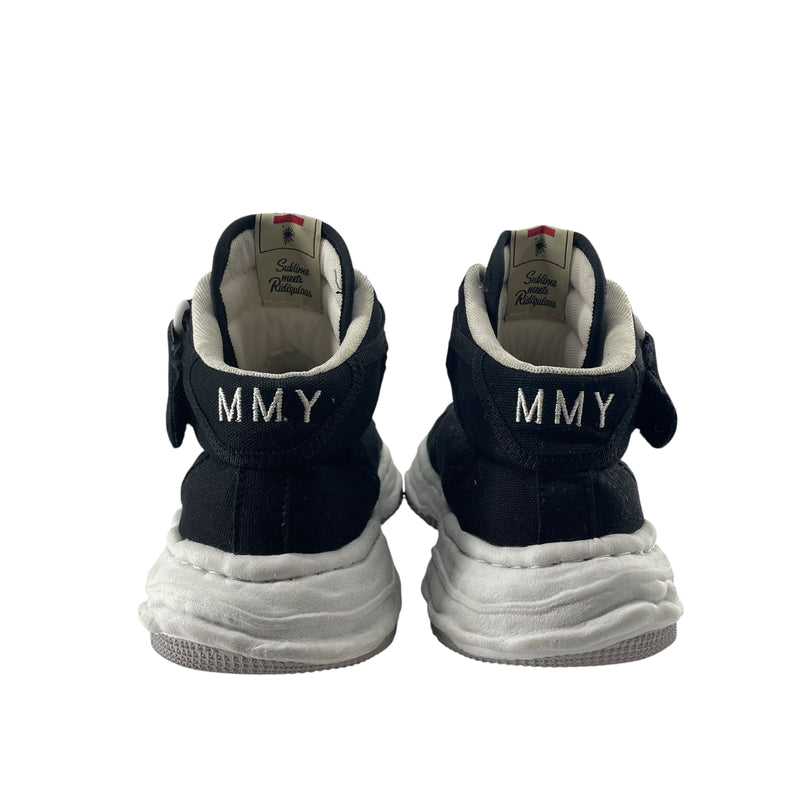 MIHARA YASUHIRO/Hi-Sneakers/US 8/Cotton/BLK/STRAP