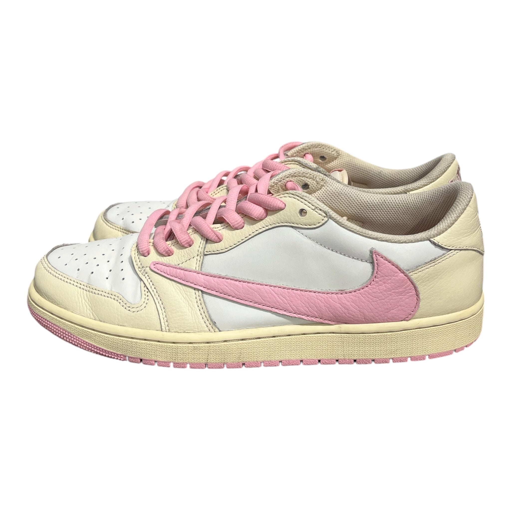 NIKE/X TRAVIS SCOTT AIR JORDAN 1 LOW OG/Low-Sneakers/US 13/Leather/PNK/IQ7604-100 view 4