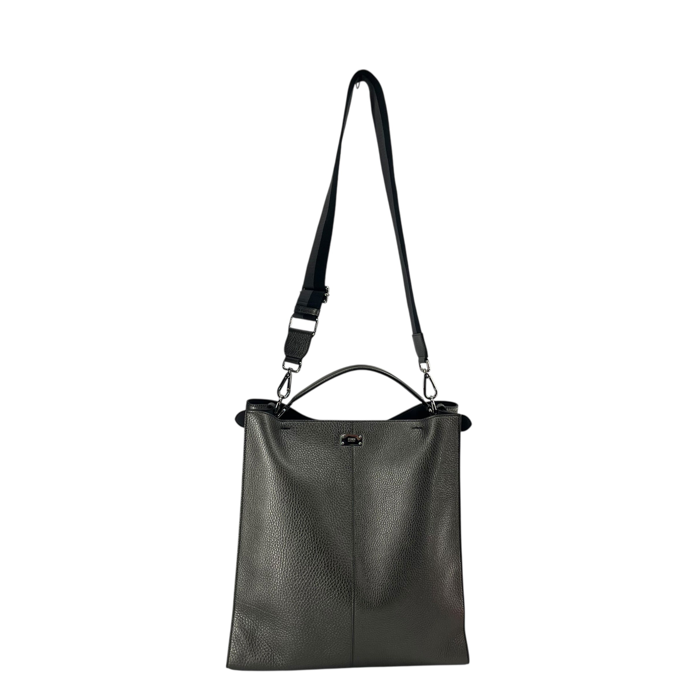 FENDI/Tote Bag/Leather/SLV/PEEKABOO X- LITE CROC view 6