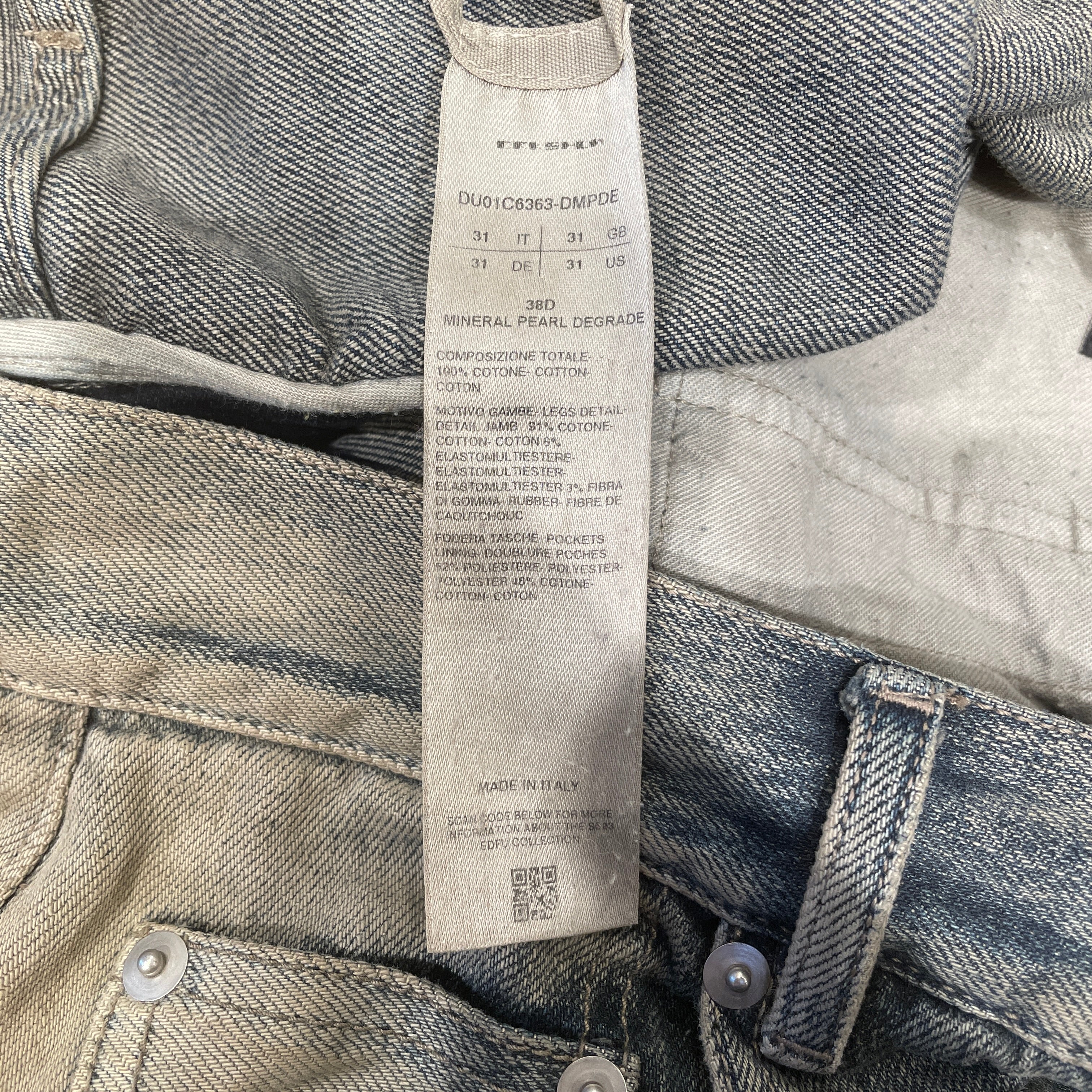 RICK OWENS DRKSHDW/Pants/31/Denim/IDG/BANNAN CUT ZIPPER view 4