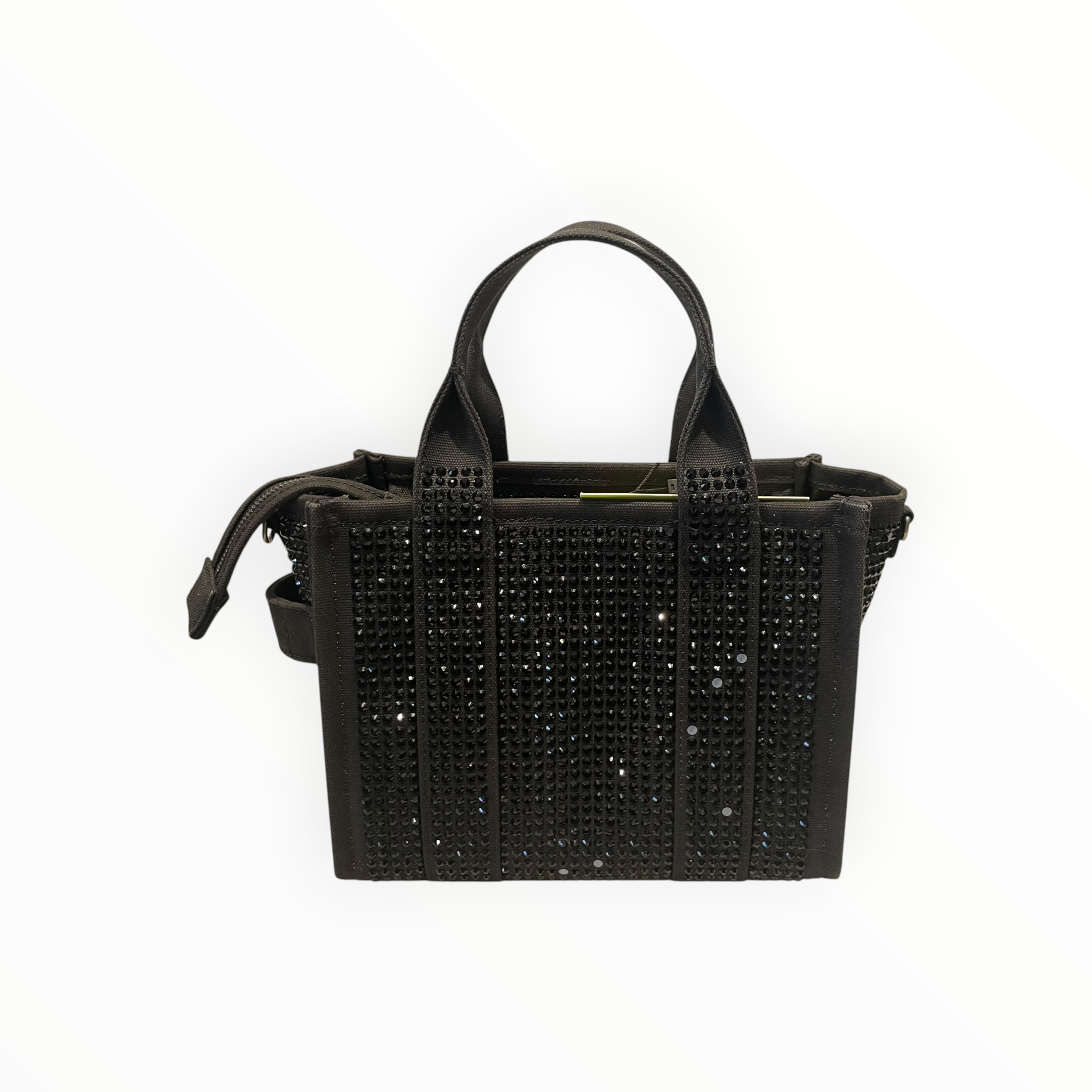 THE MARC JACOBS/Hand Bag/Cotton/BLK/emblessihed tote view 2
