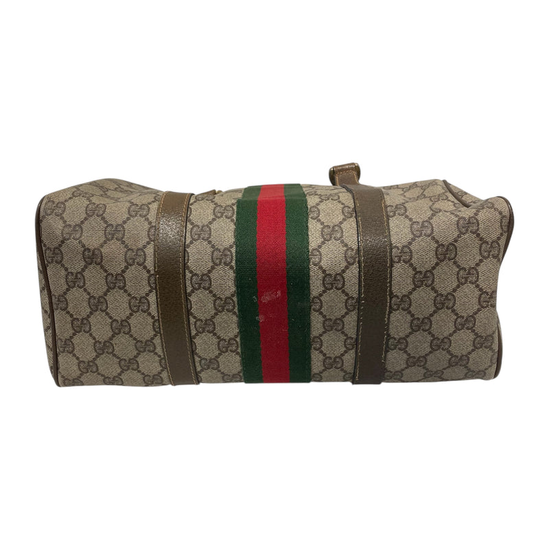 GUCCI/Bag/All Over Print/Leather/GRY/vintage Dr. Bah