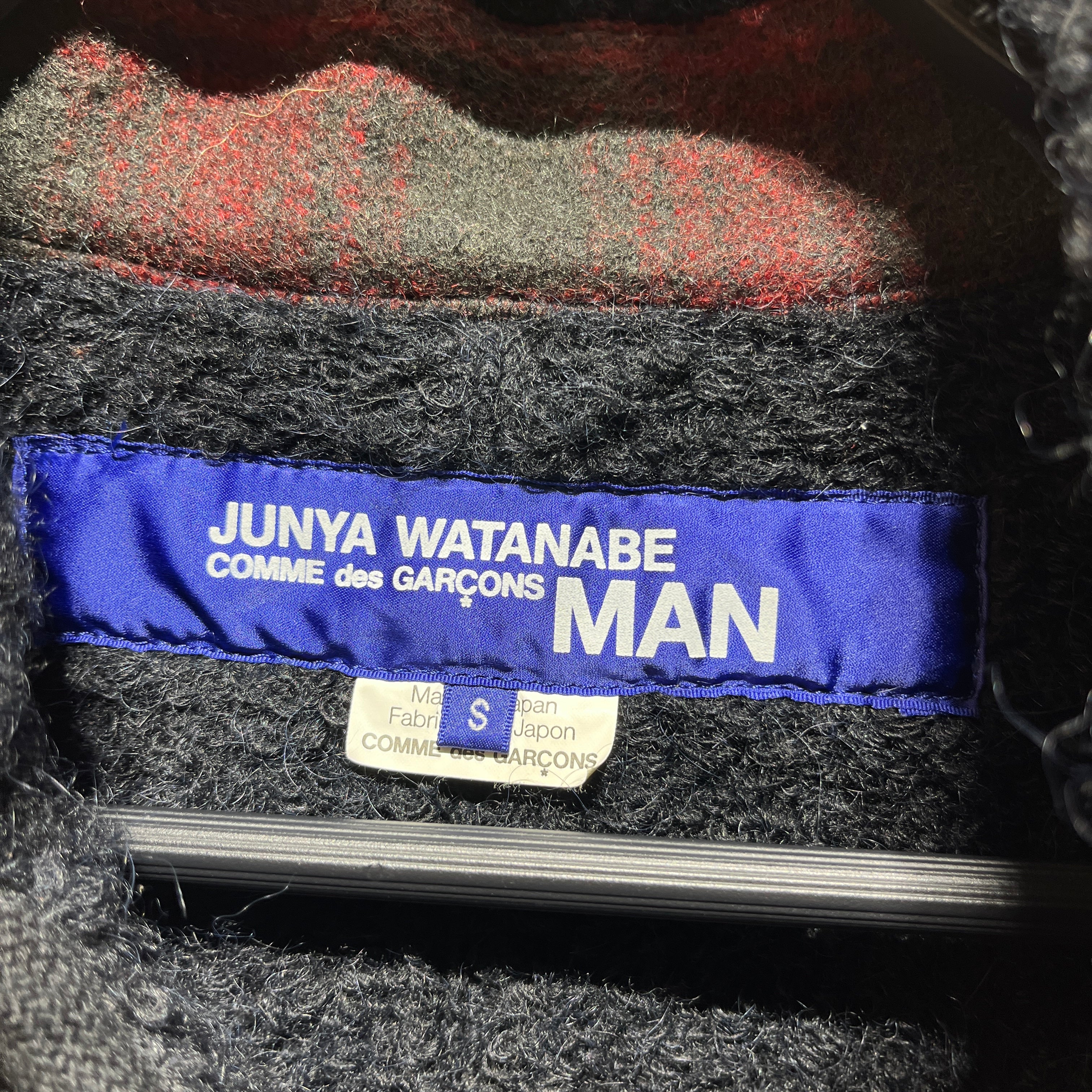 JUNYA WATANABE COMME des GARCONS MAN/Peacoat/S/Wool/BLK/RED PLAID view 3