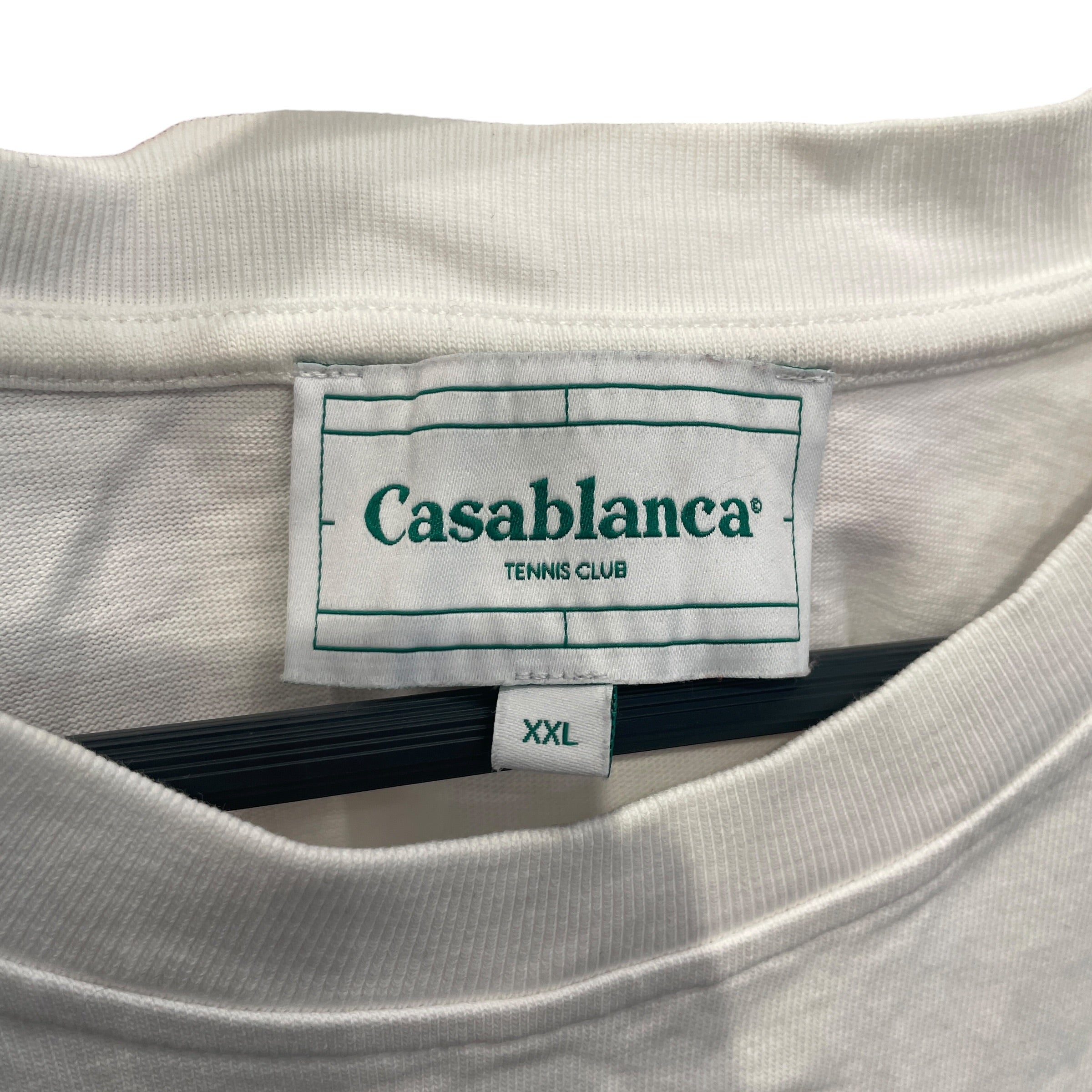 CASABLANCA/T-Shirt/XXL/Cotton/WHT/Graphic/TENNIS COURT GRAPHIC view 3