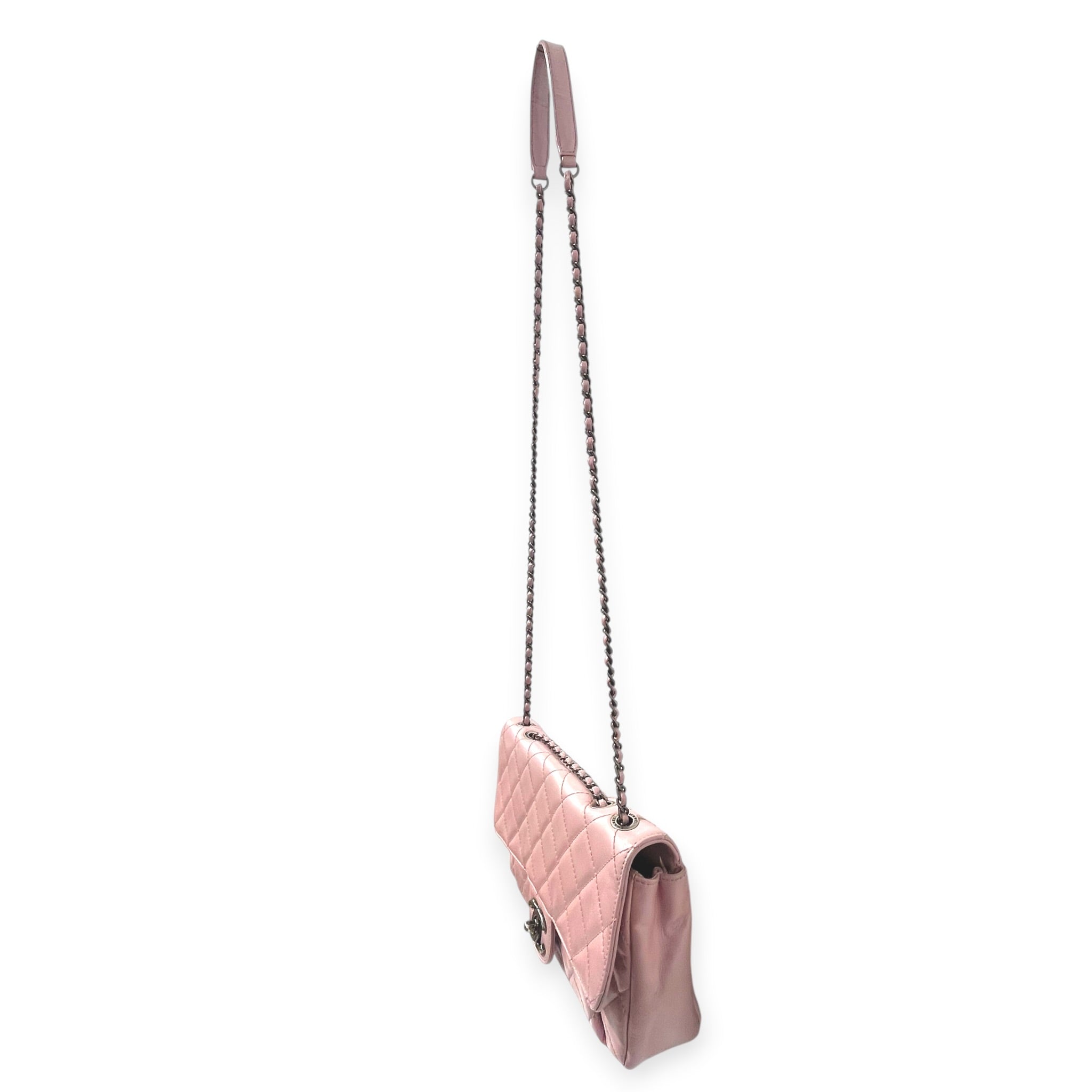 CHANEL/Bag/Leather/PNK/CHANEL COCO PLEATS FLAP BAG view 5