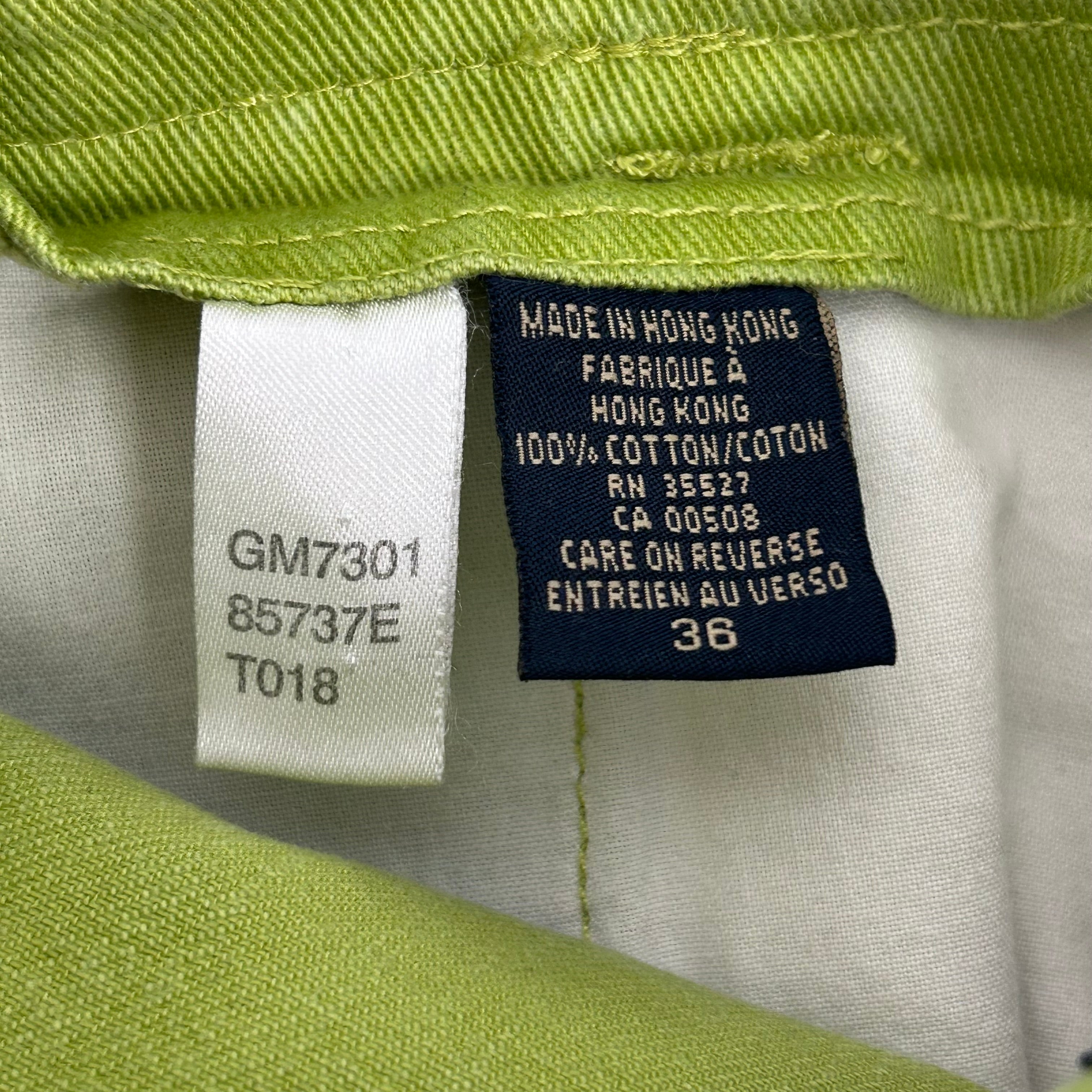 MARITHE FRANCOIS GIRBAUD/Straight Pants/36/Cotton/GRN/VELCRO STRAPS view 4