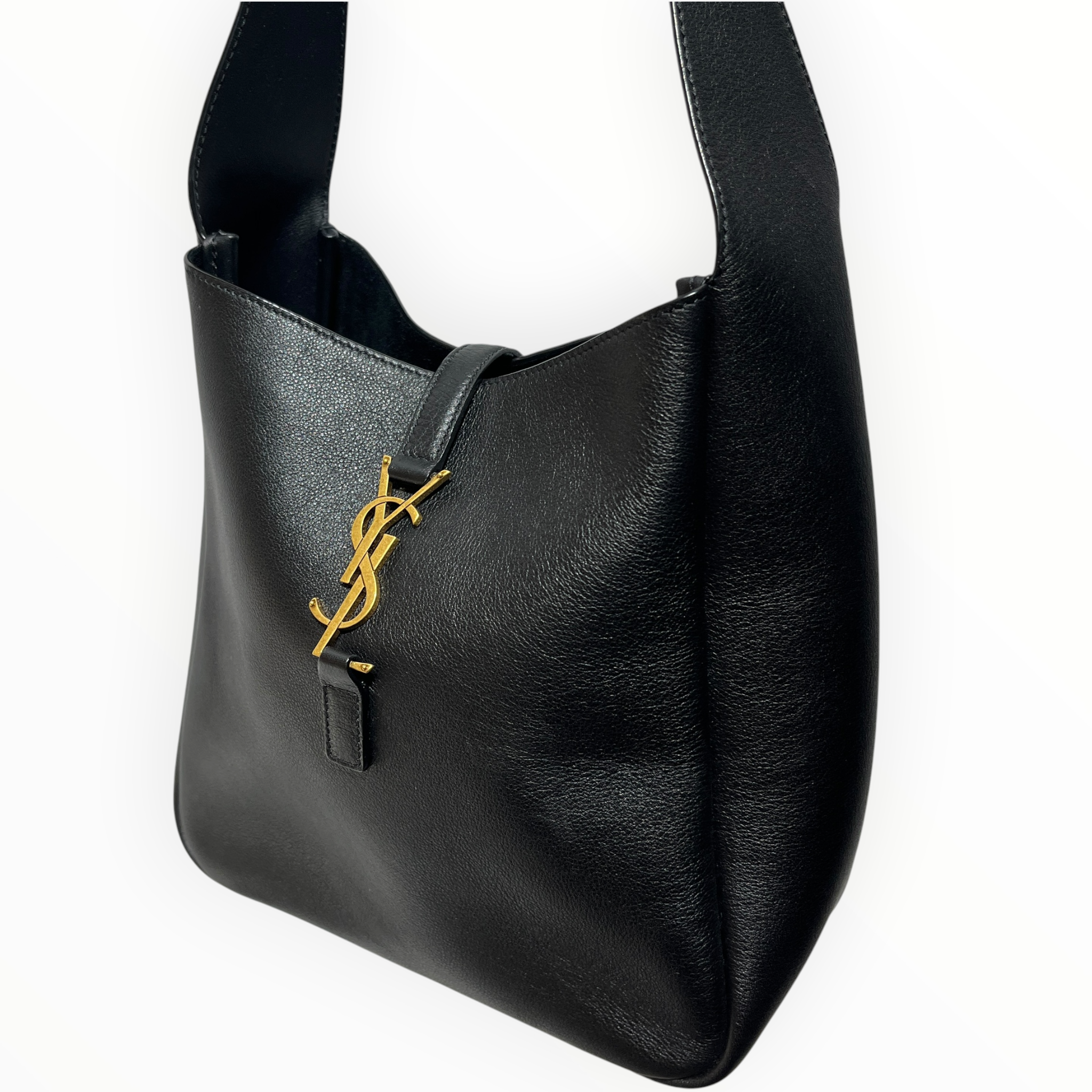 YVES SAINT LAURENT/Tote Bag/Leather/BLK/Le 5 A 7 icro Leather Tote view 5