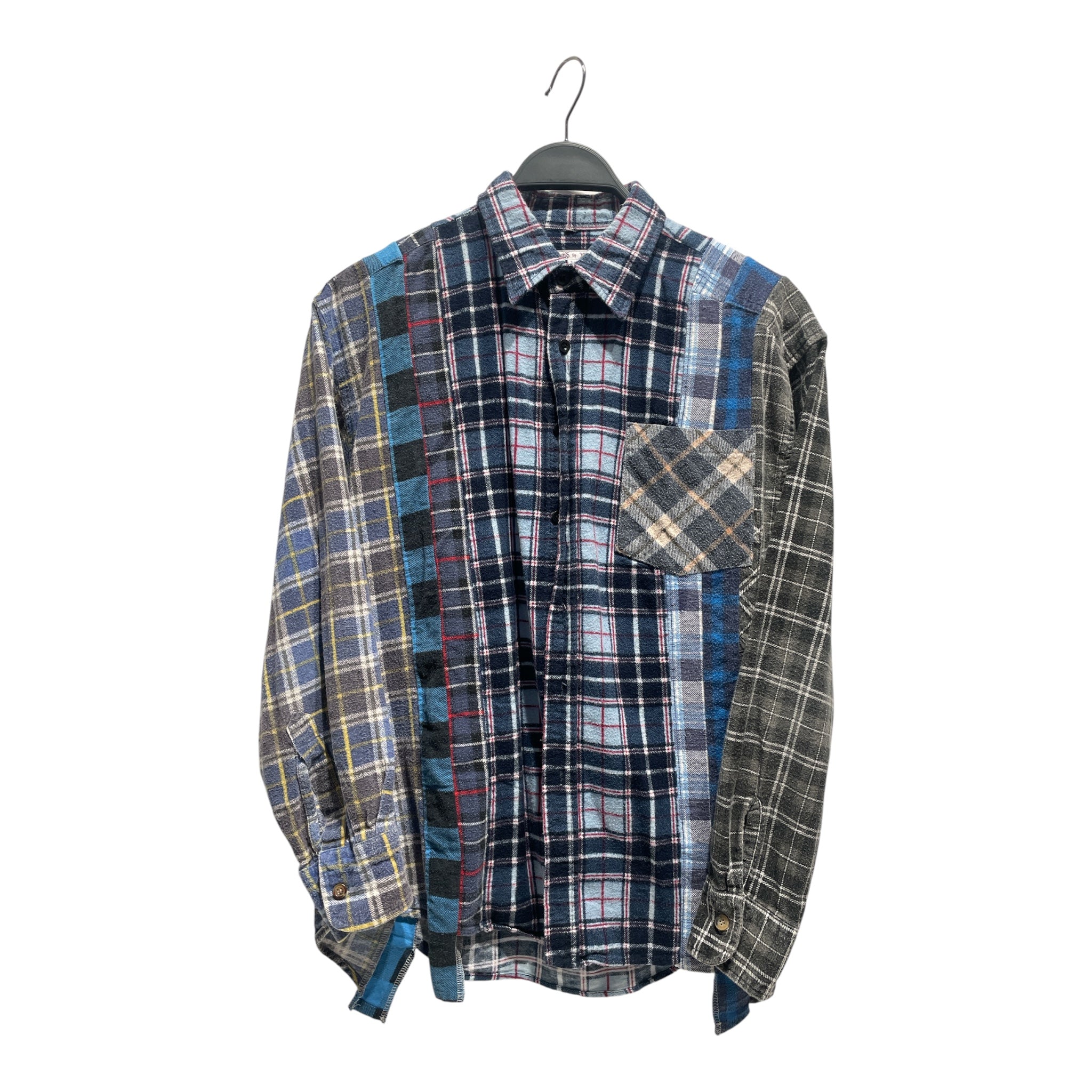 Rebuild by Needles/Flannel Shirt/M/Cotton/BLU/Plaid/Rebuild Flannel view 1