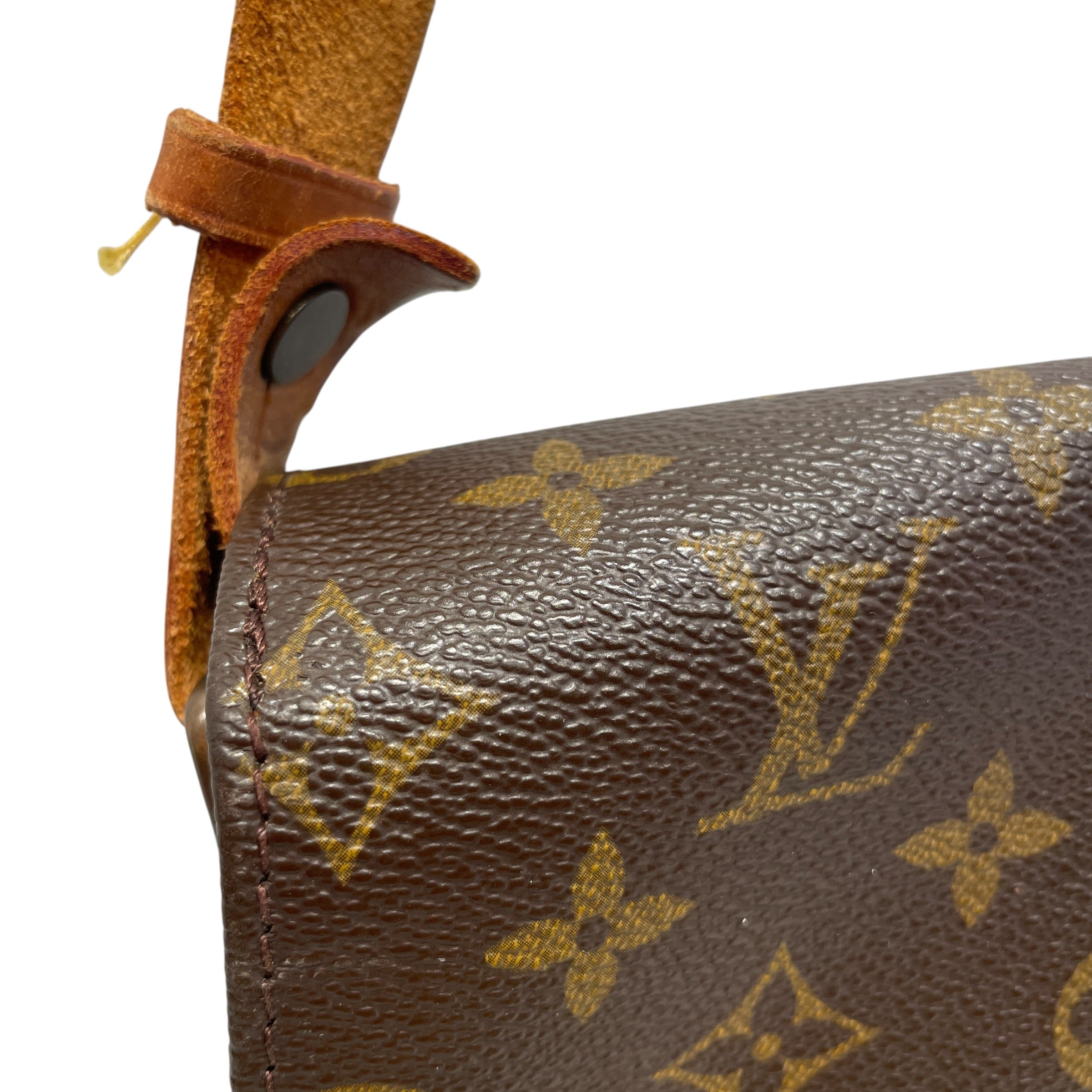 LOUIS VUITTON/Cross Body Bag/Monogram/Leather/BRW/Cartouchiere Gm view 6