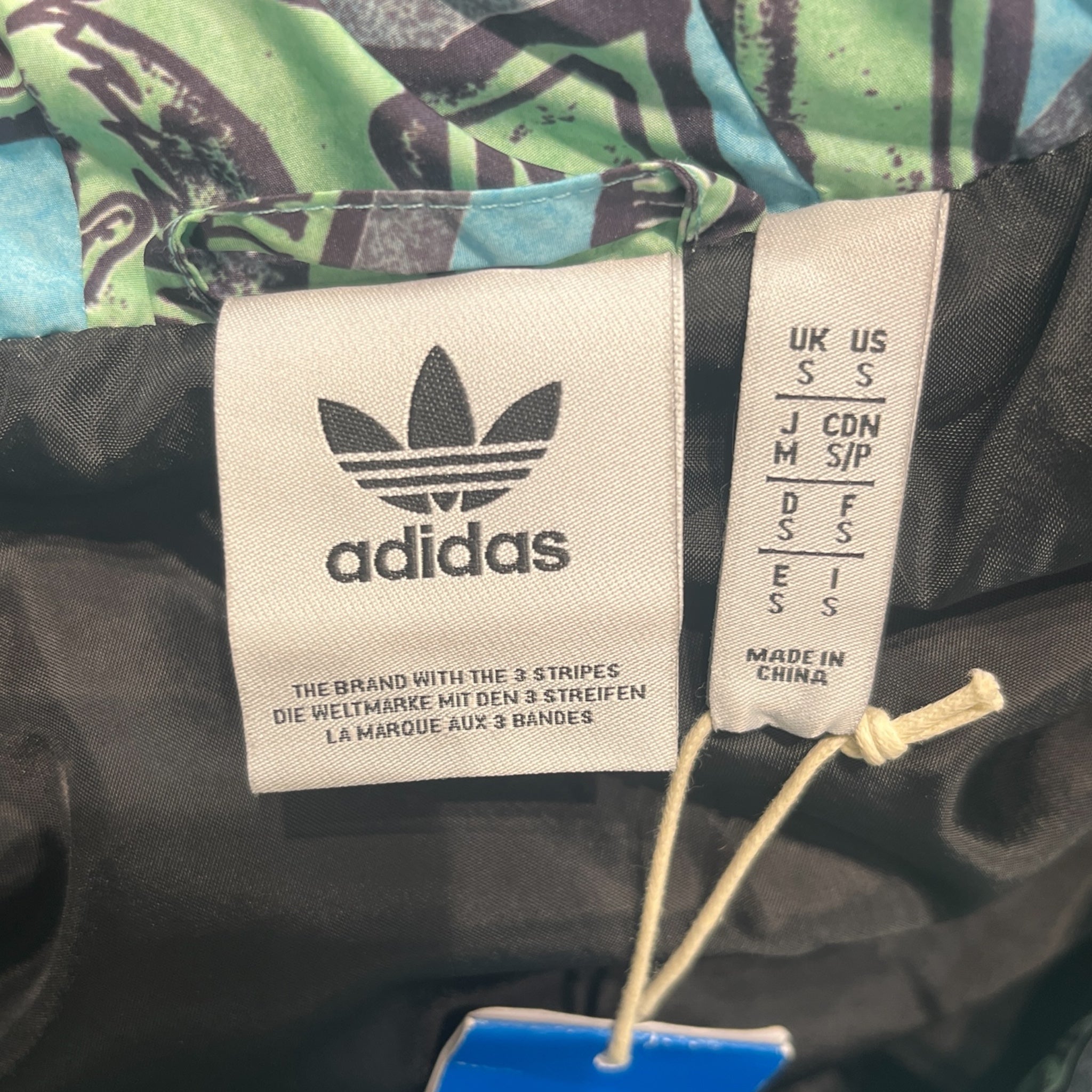 JEREMY SCOTT/adidas/Puffer Jkt/S/All Over Print/Polyester/BLU/ view 3