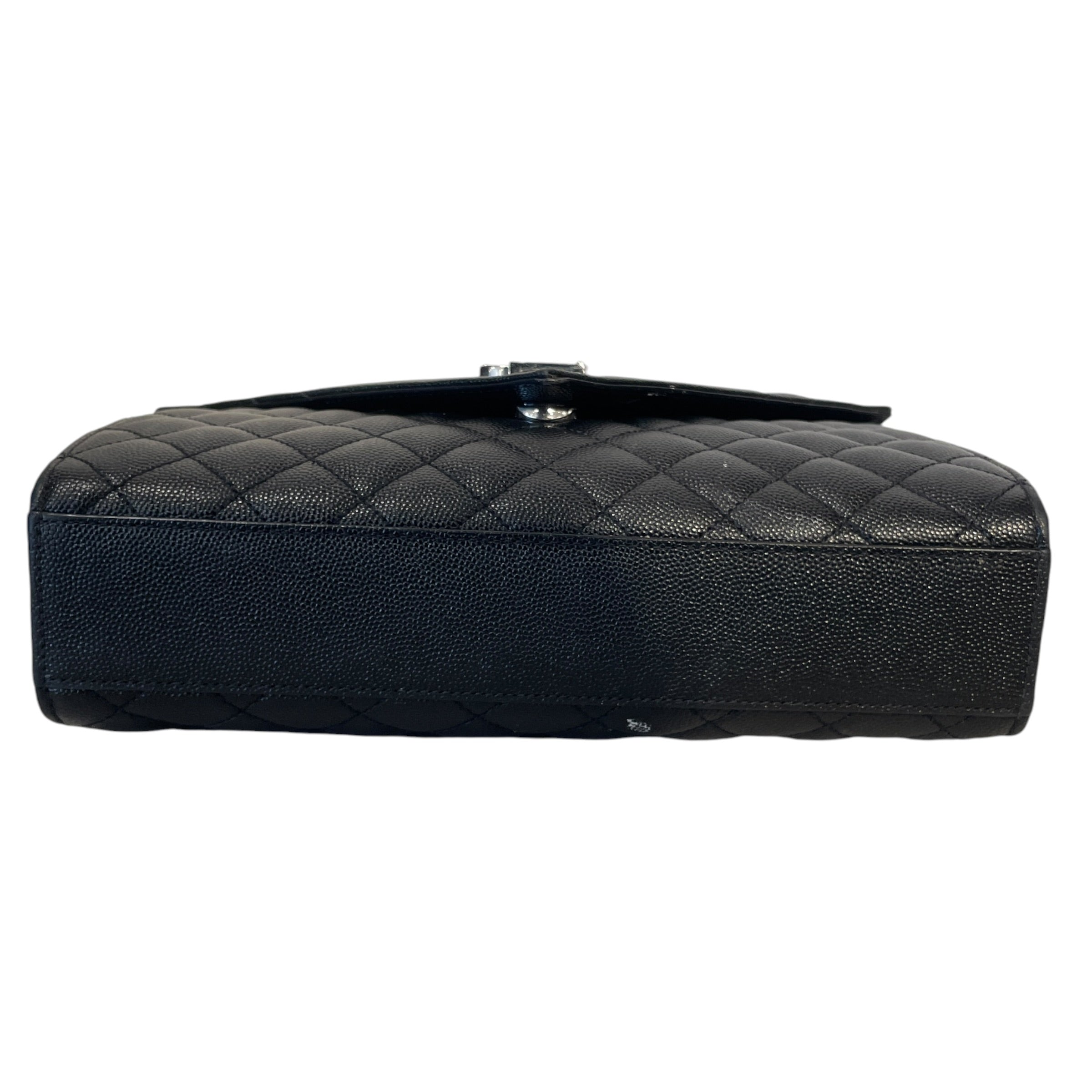 YVES SAINT LAURENT/Bag/Leather/BLK/ENVELOPE SILVER HARDWARE view 3