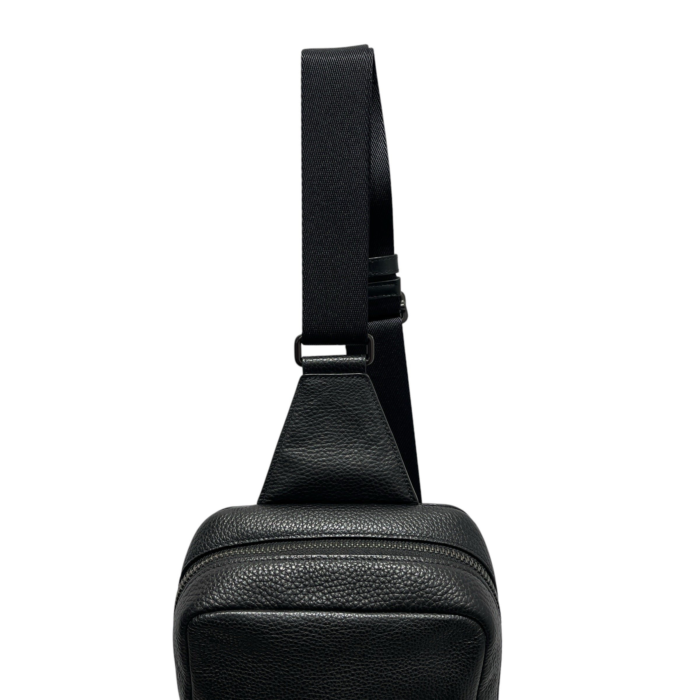 COACH/Fanny Pack/Leather/BLK/GOTHAM sling pack view 12