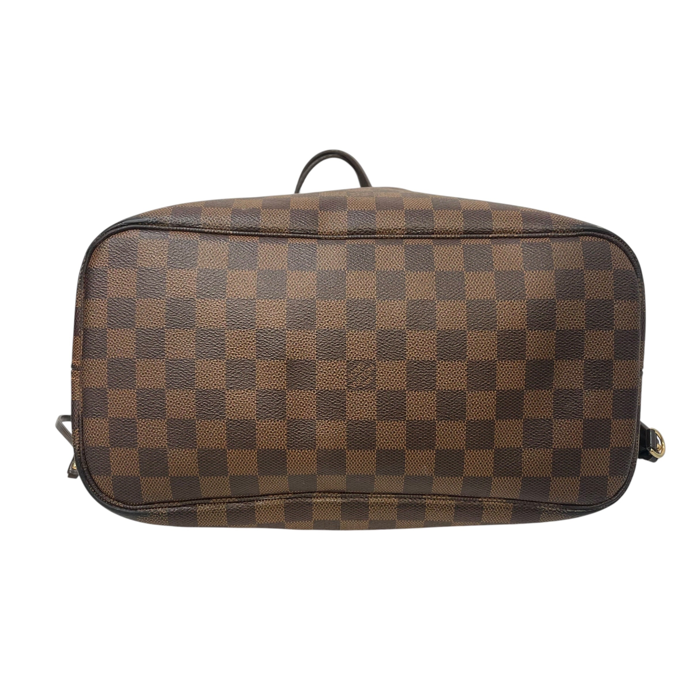 LOUIS VUITTON/Tote Bag/Monogram/Leather/BRW/Damier Ebene MM view 3