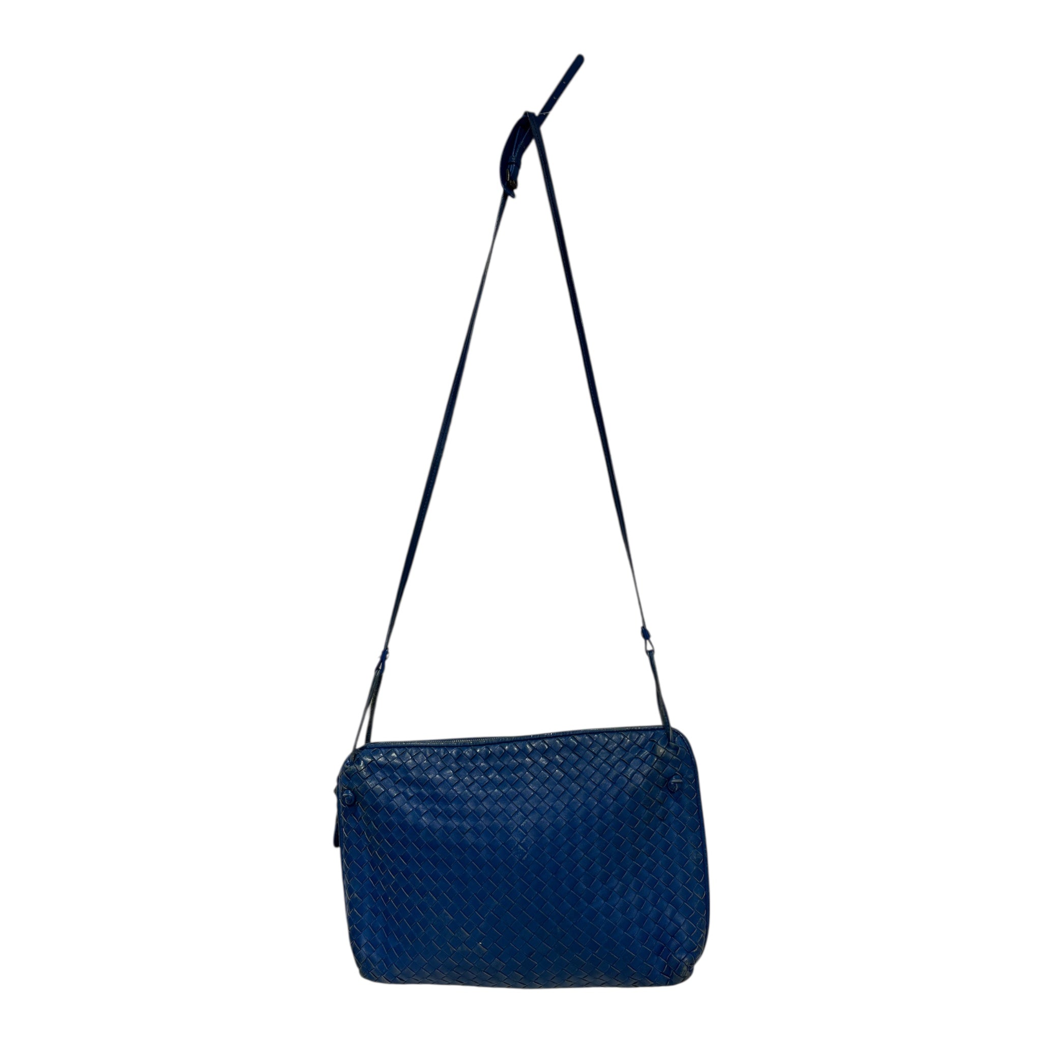 BOTTEGA VENETA/Cross Body Bag/Leather/BLU/B02376558Q nodini crossbody view 2