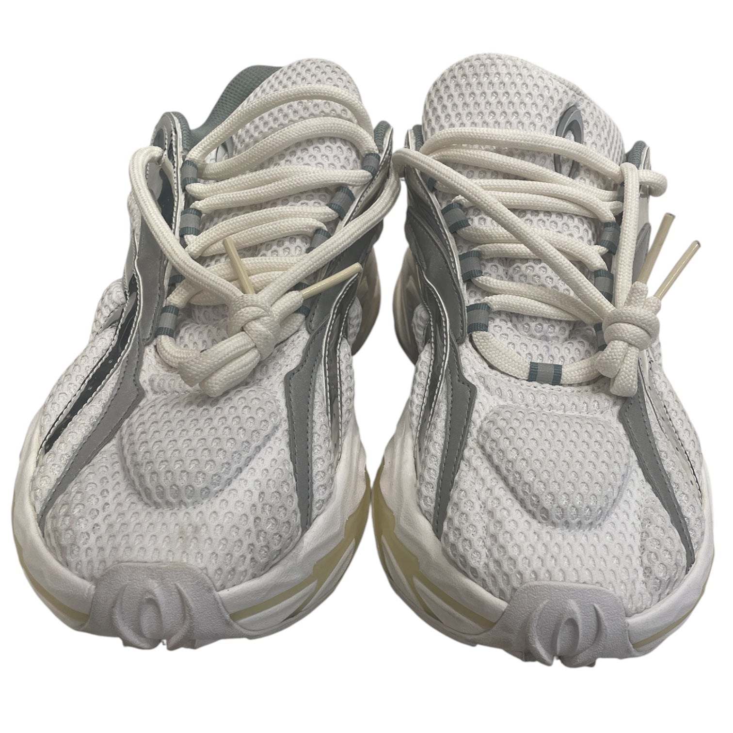 Various Timeless Arts/Low-Sneakers/US 11/Polyester/WHT/"SNOW WHITE" LIQUID LUSTER view 3