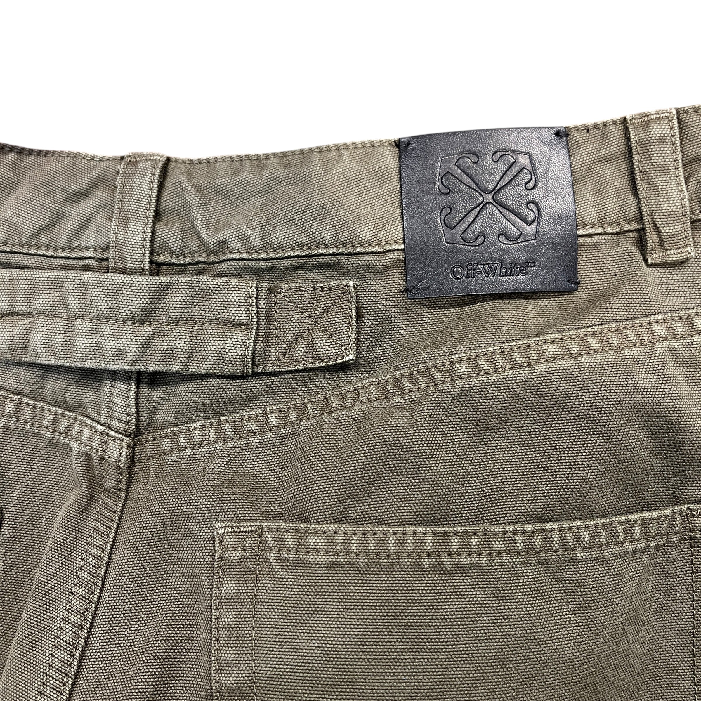 OFF-WHITE/Carpenter Pants/34/Cotton/GRN/ view 3