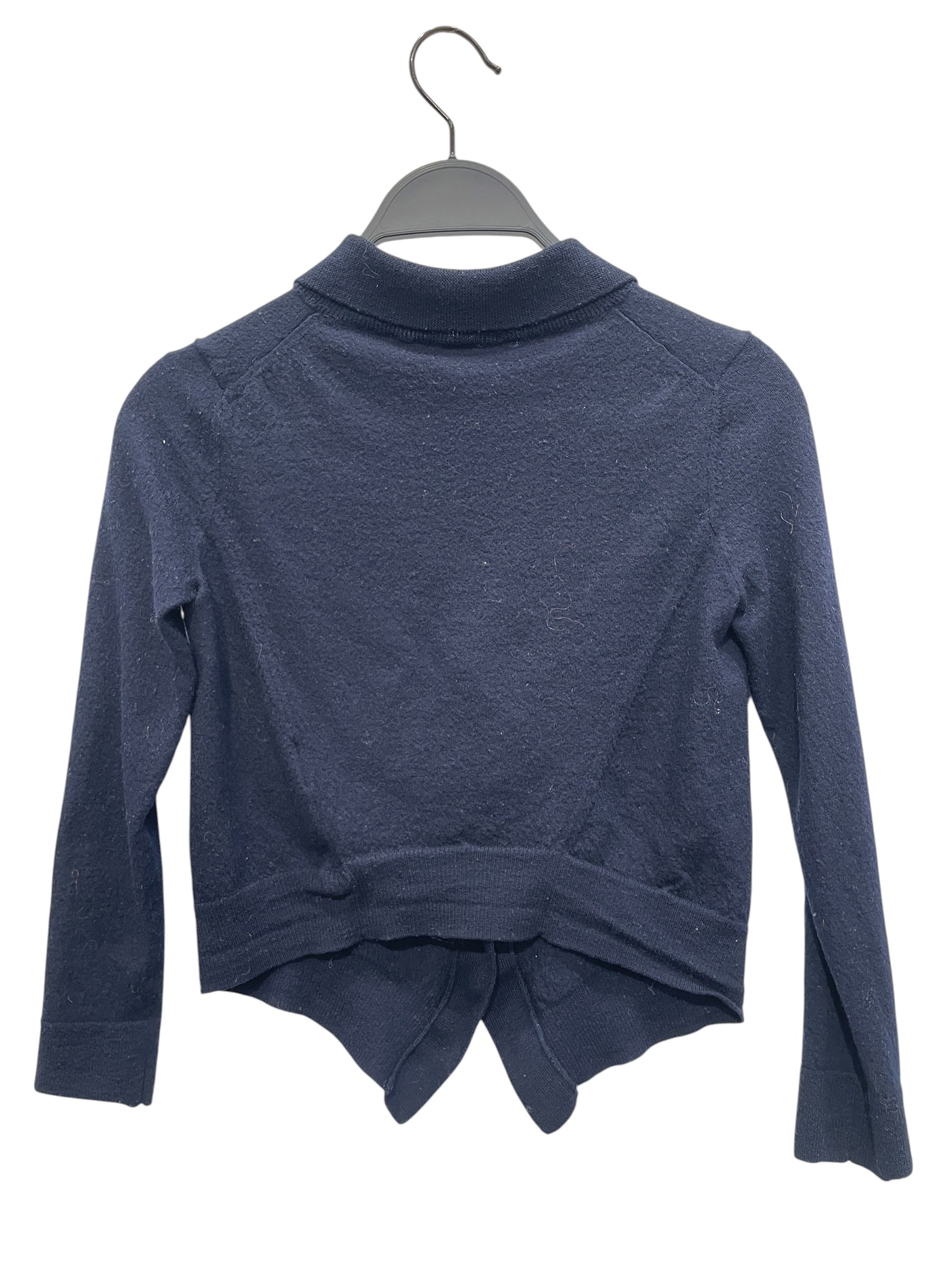 Chloe/Cardigan/S/Wool/NVY/SCALLOP BUTTON PLACKET view 2