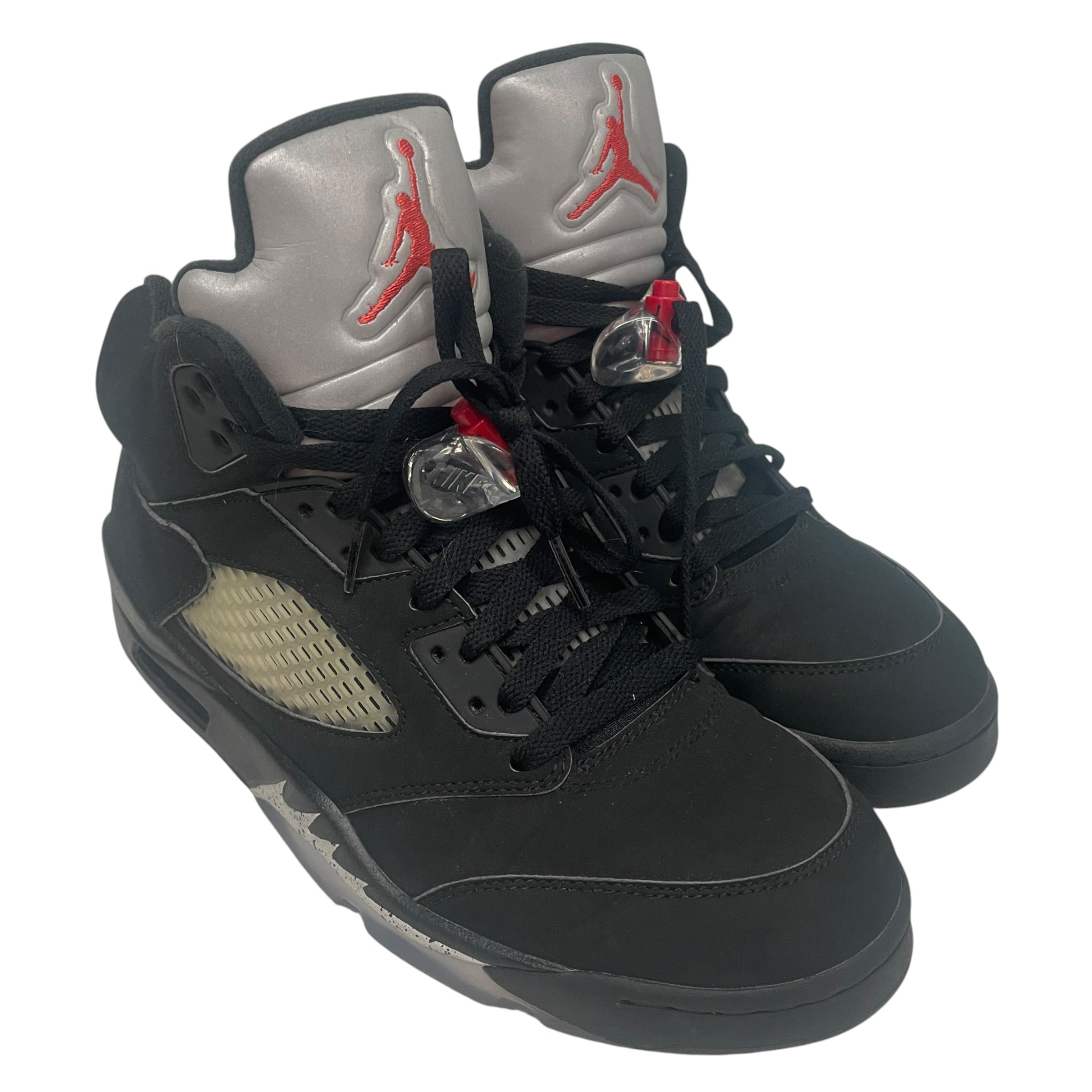NIKE/Hi-Sneakers/US 9/Suede/BLK/AIR JORDAN 5 OG METALLIC view 1