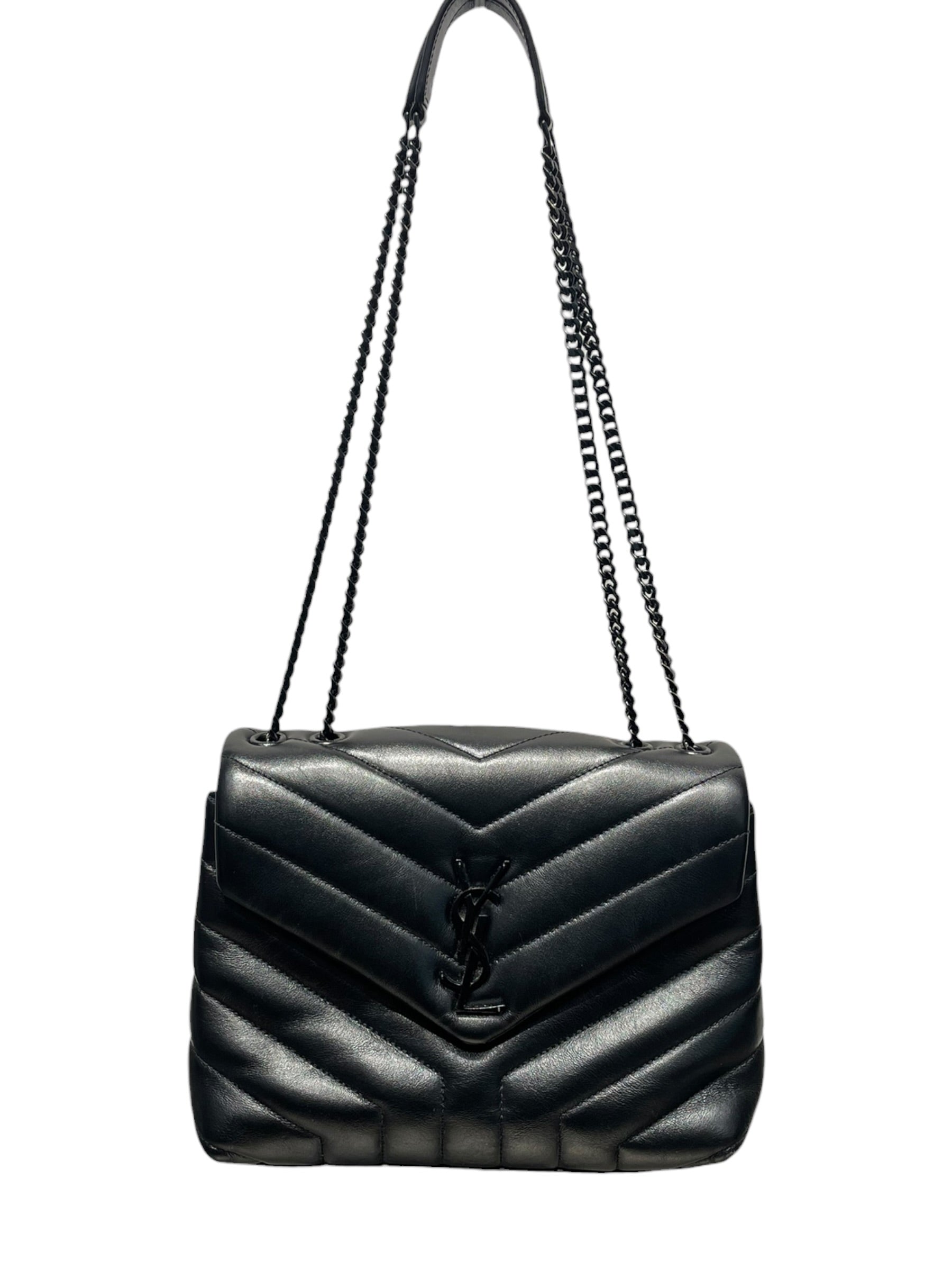 SAINT LAURENT/Cross Body Bag/Leather/BLK/MAL494699 view 1