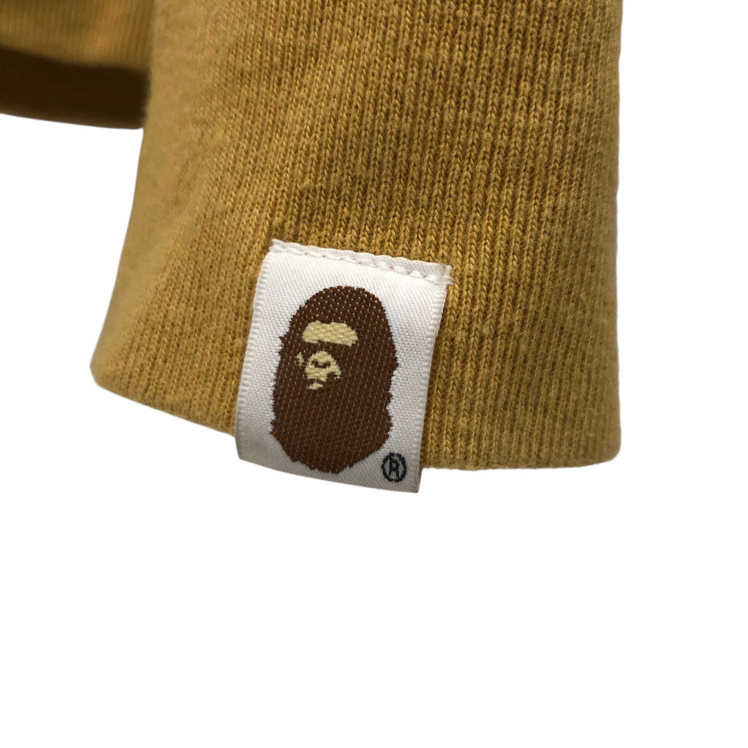 A BATHING APE/Zip Up Hoodie/M/Cotton/YEL/Bape Zip Hoodie Mustard view 4
