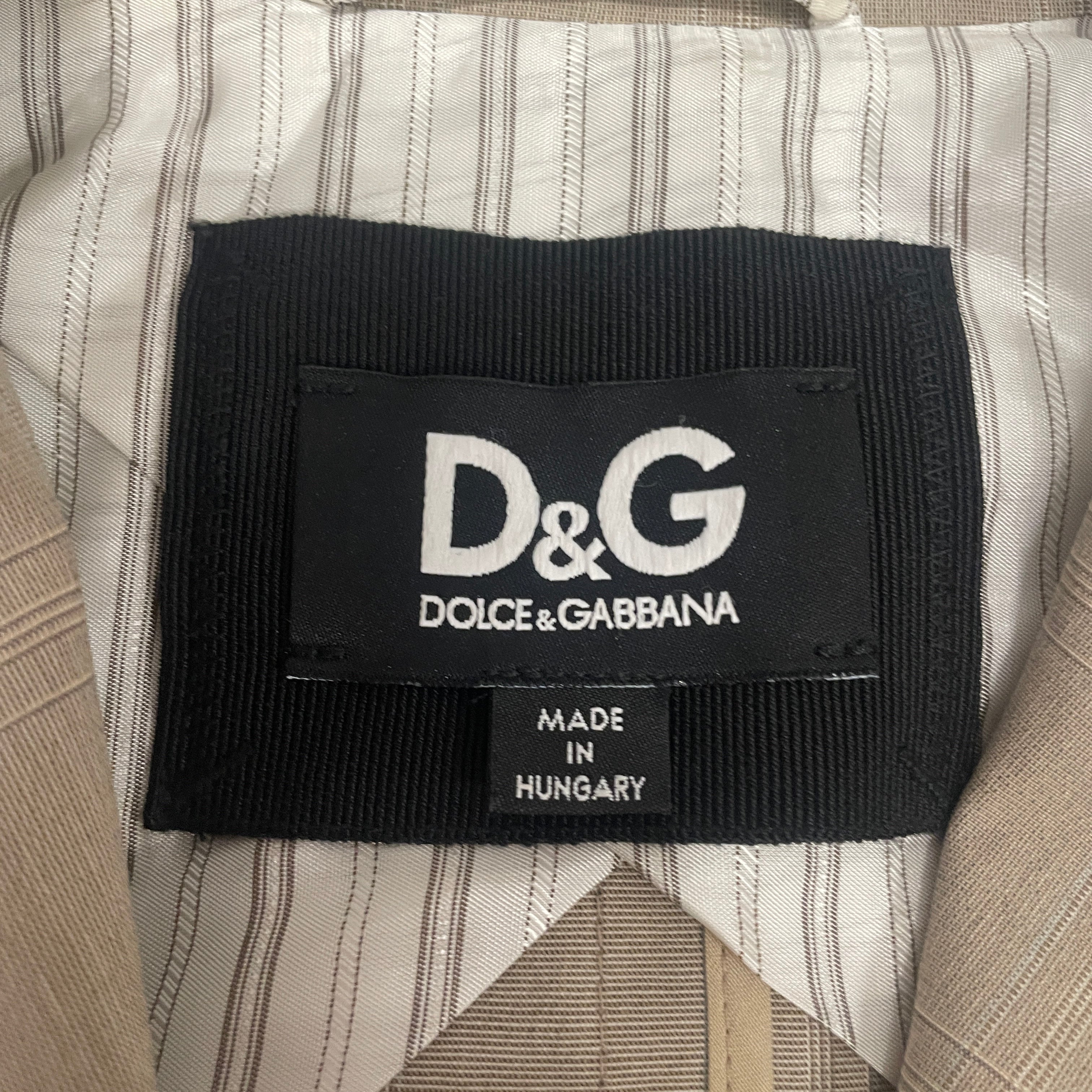 DOLCE&GABBANA/Jacket/42/Plaid/Cotton/BEG/PEAKED LAPELS / PLAID BLAZER view 3