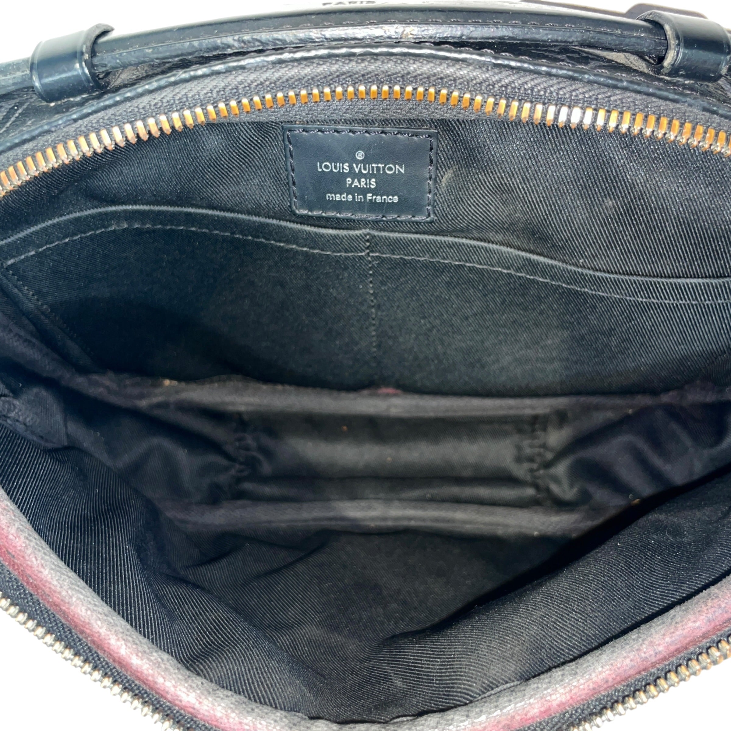 LOUIS VUITTON/Cross Body Bag/Monogram/Leather/BLK/Eclipse Explorer Bum Bag view 4