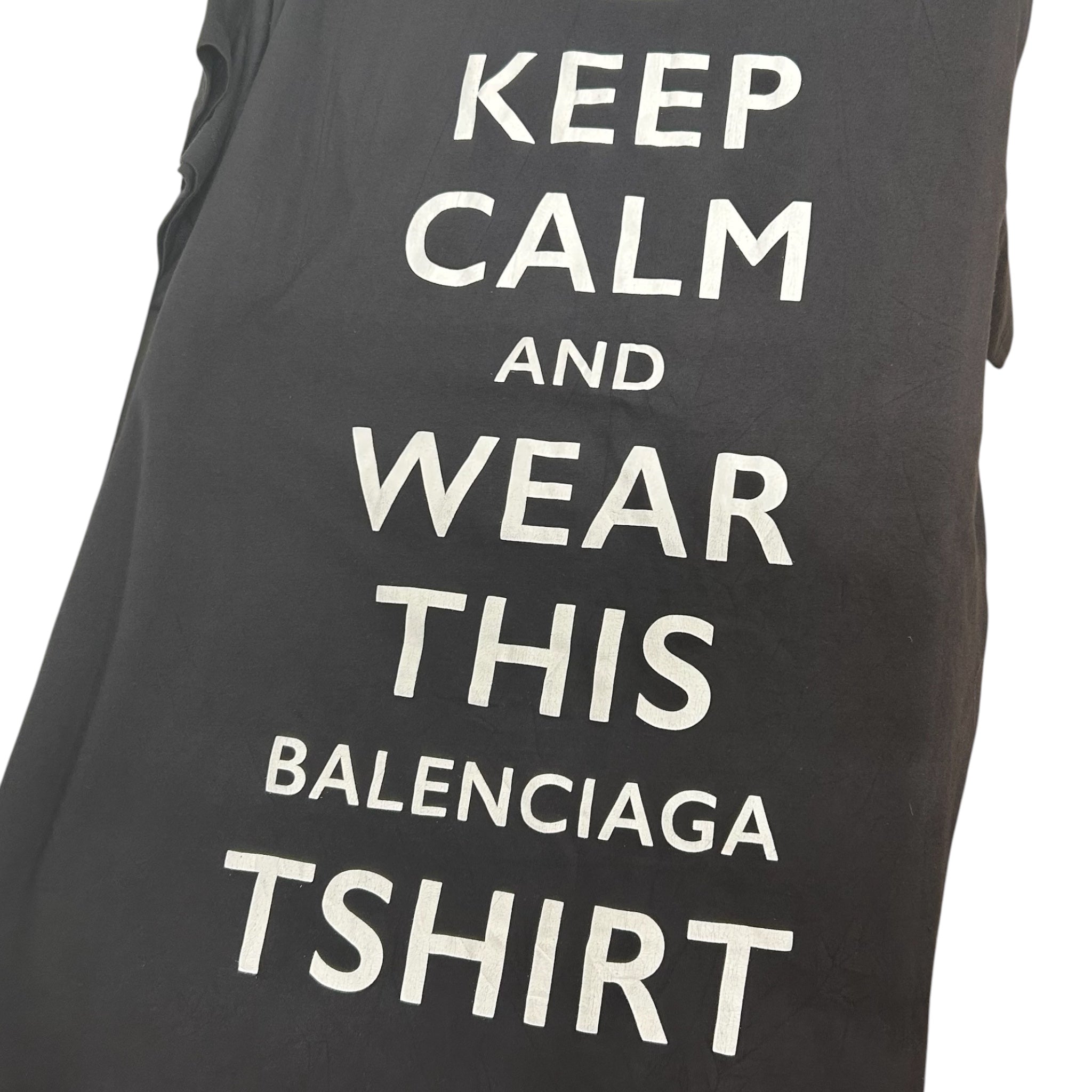 BALENCIAGA/T-Shirt/1/Cotton/BLK/All Over Print/KEEP CALM AND WEAR BNWT view 6